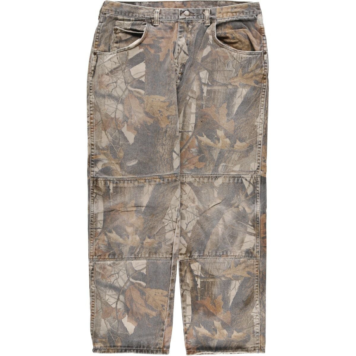 古着 ラングラー Wrangler 迷彩柄 リアルツリーカモ ダブルニー