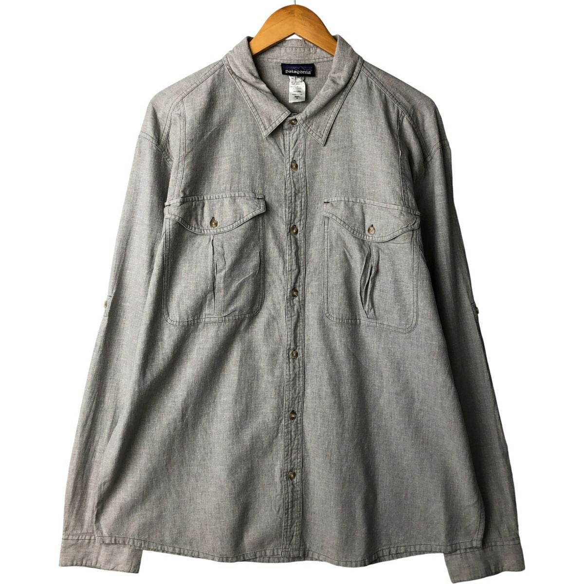 古着 パタゴニア Patagonia 52075 SP21 半袖 チェックシャツ メンズL