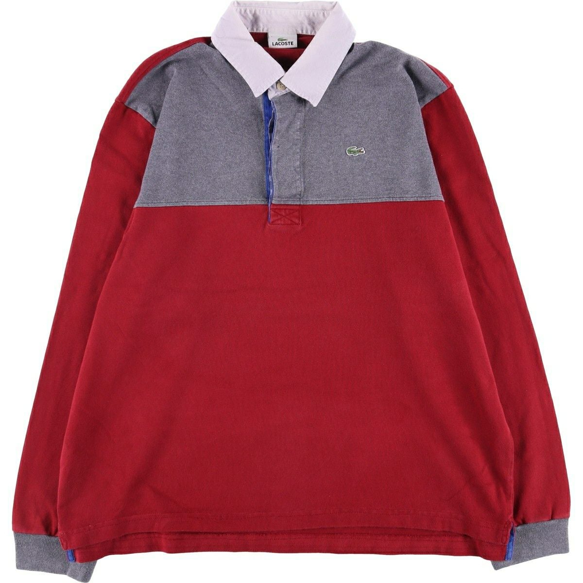 古着 ラコステ LACOSTE 長袖 ラガーシャツ メンズXXL相当 /eaa600762