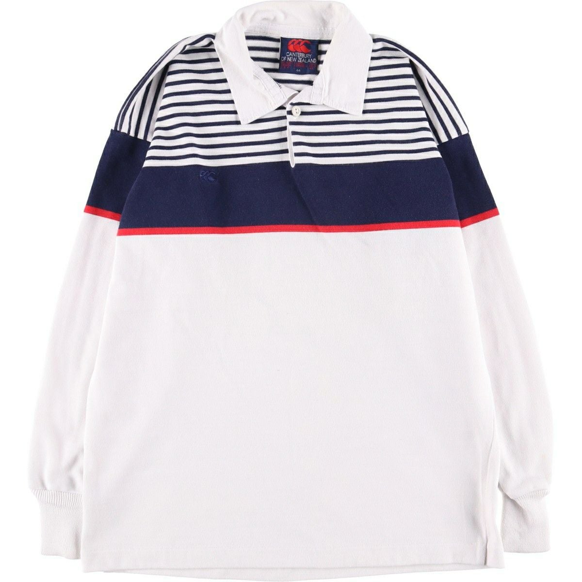 古着 カンタベリー CANTERBURY 長袖 ラガーシャツ メンズS相当