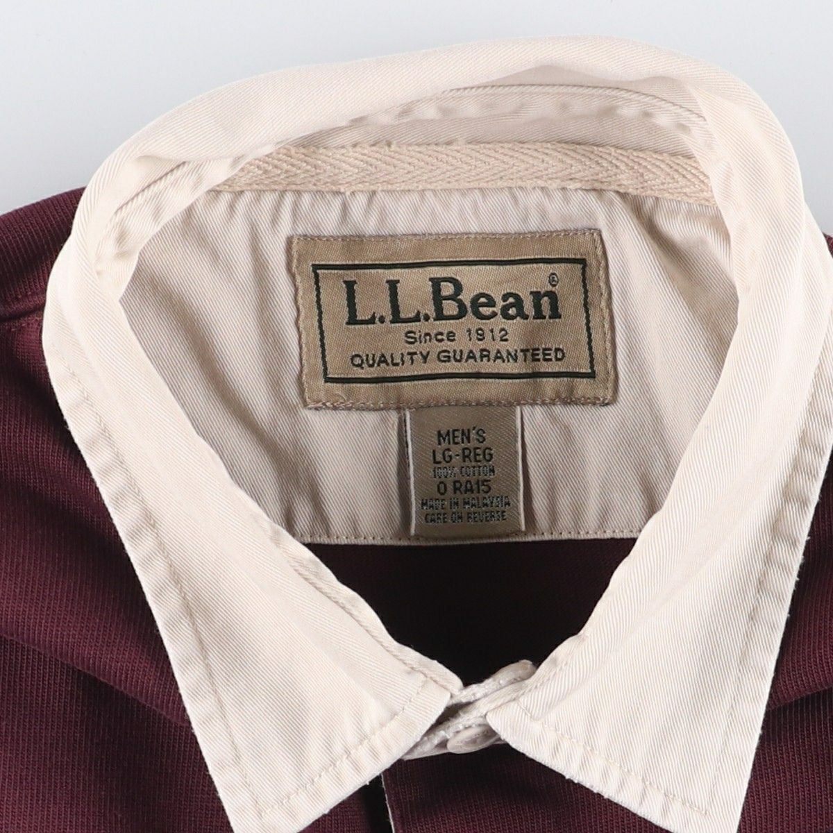 古着 90～00年代 エルエルビーン L.L.Bean ボーダー柄 長袖 ラガー