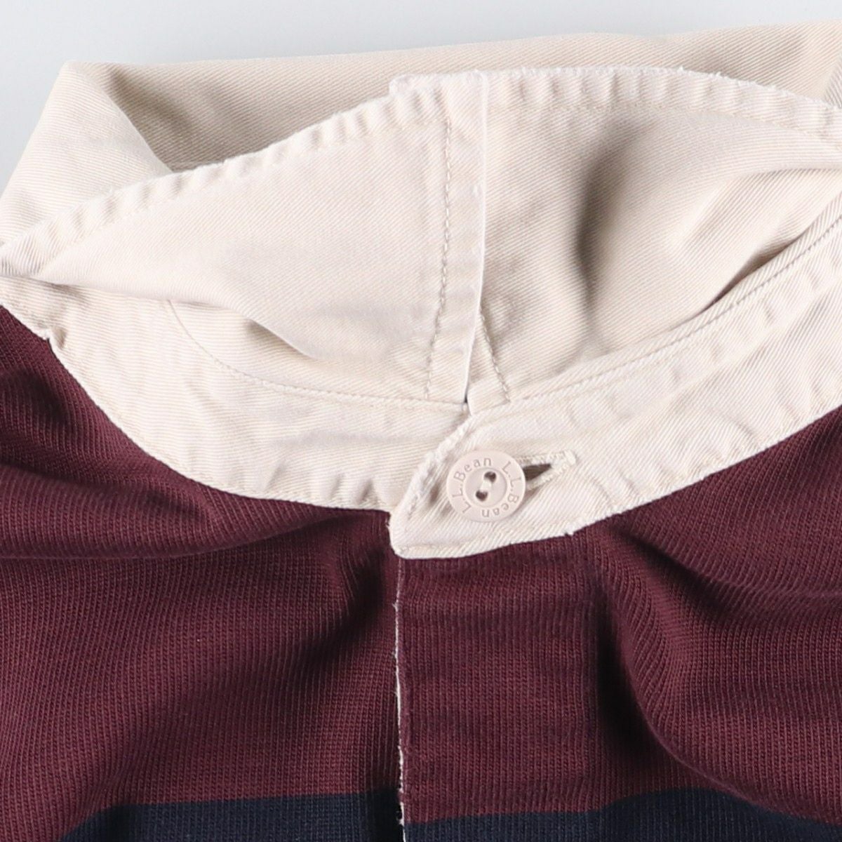 古着 90～00年代 エルエルビーン L.L.Bean ボーダー柄 長袖 ラガー