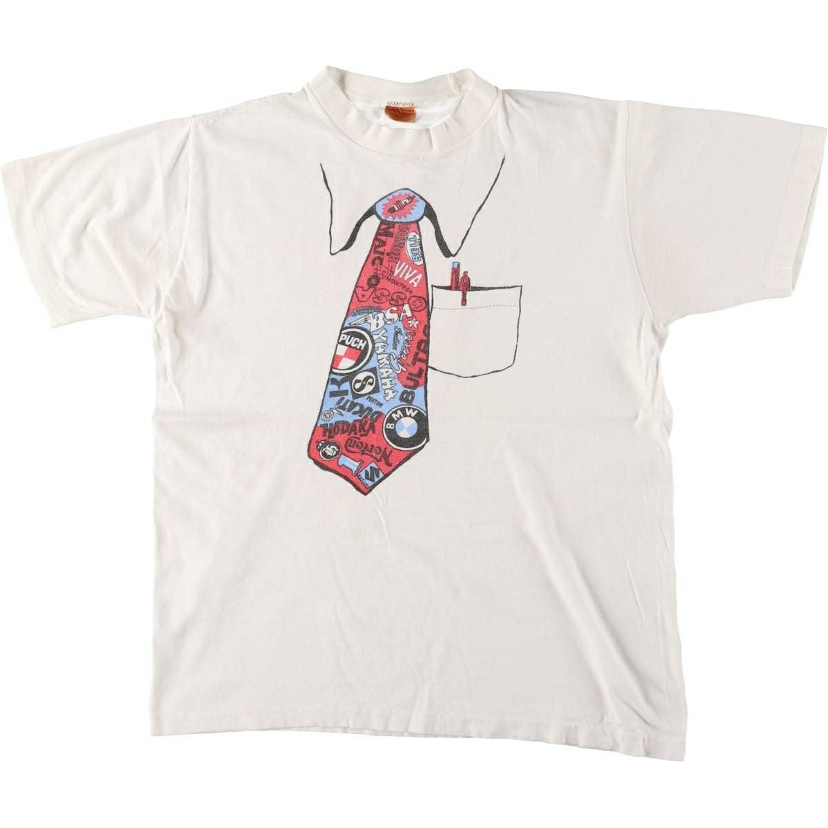 古着 90年代 HEAVY だまし絵Tシャツ メンズS相当 ヴィンテージ