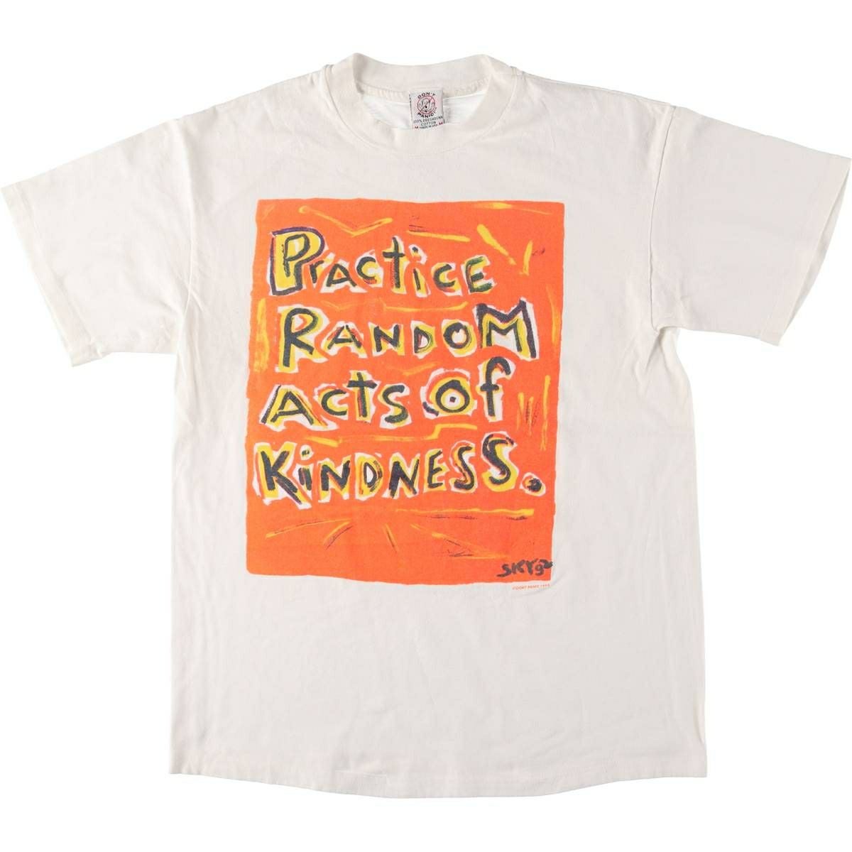 古着 90年代 DON'T PANIC アートTシャツ USA製 メンズM相当