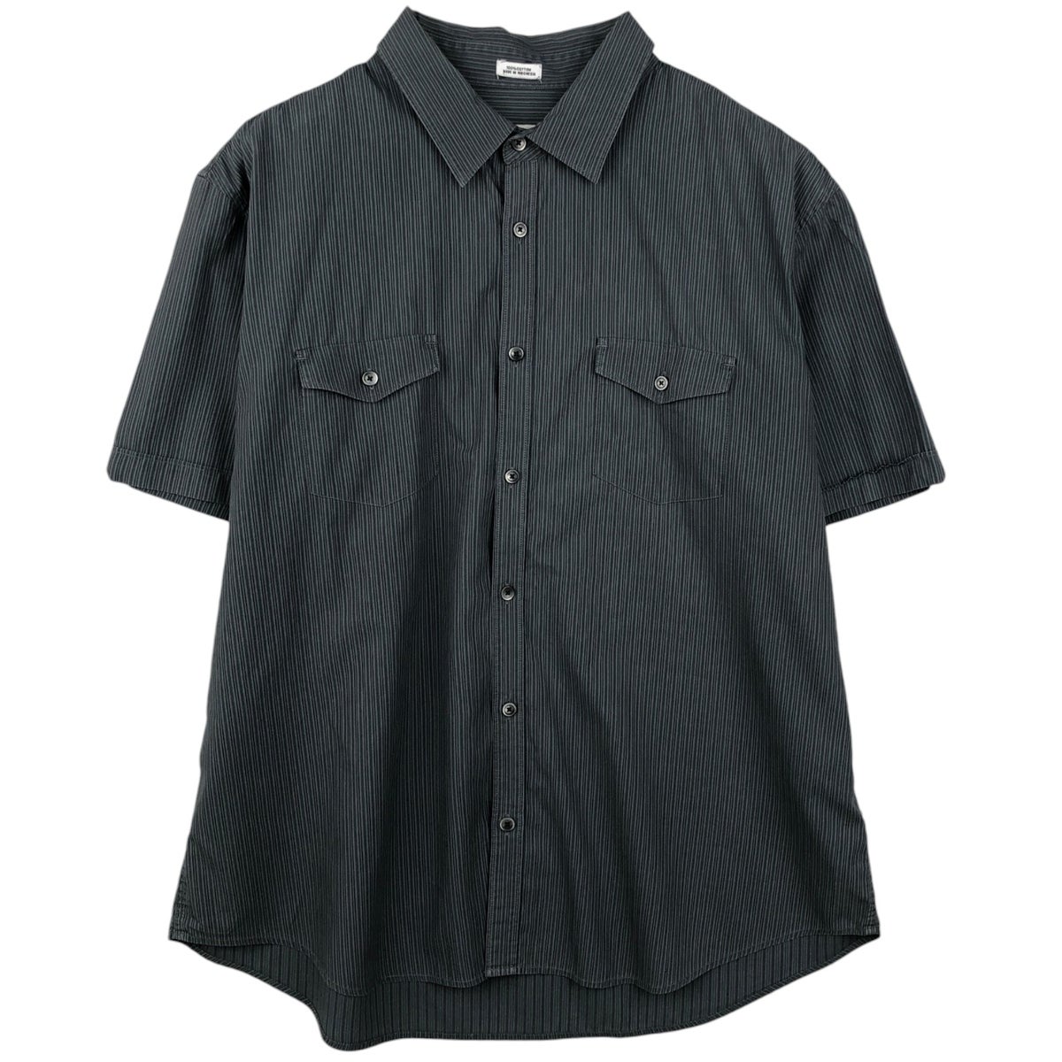 古着 90~00年代 カルバンクライン   JEANS 半袖 オープンカラー コットン×リネンシャツ ボックスシャツ メンズL相当 ヴィンテージ /eaa566025 古着 90～00年代 カルバンクライン Calvin klein JEANS 半袖 オープン