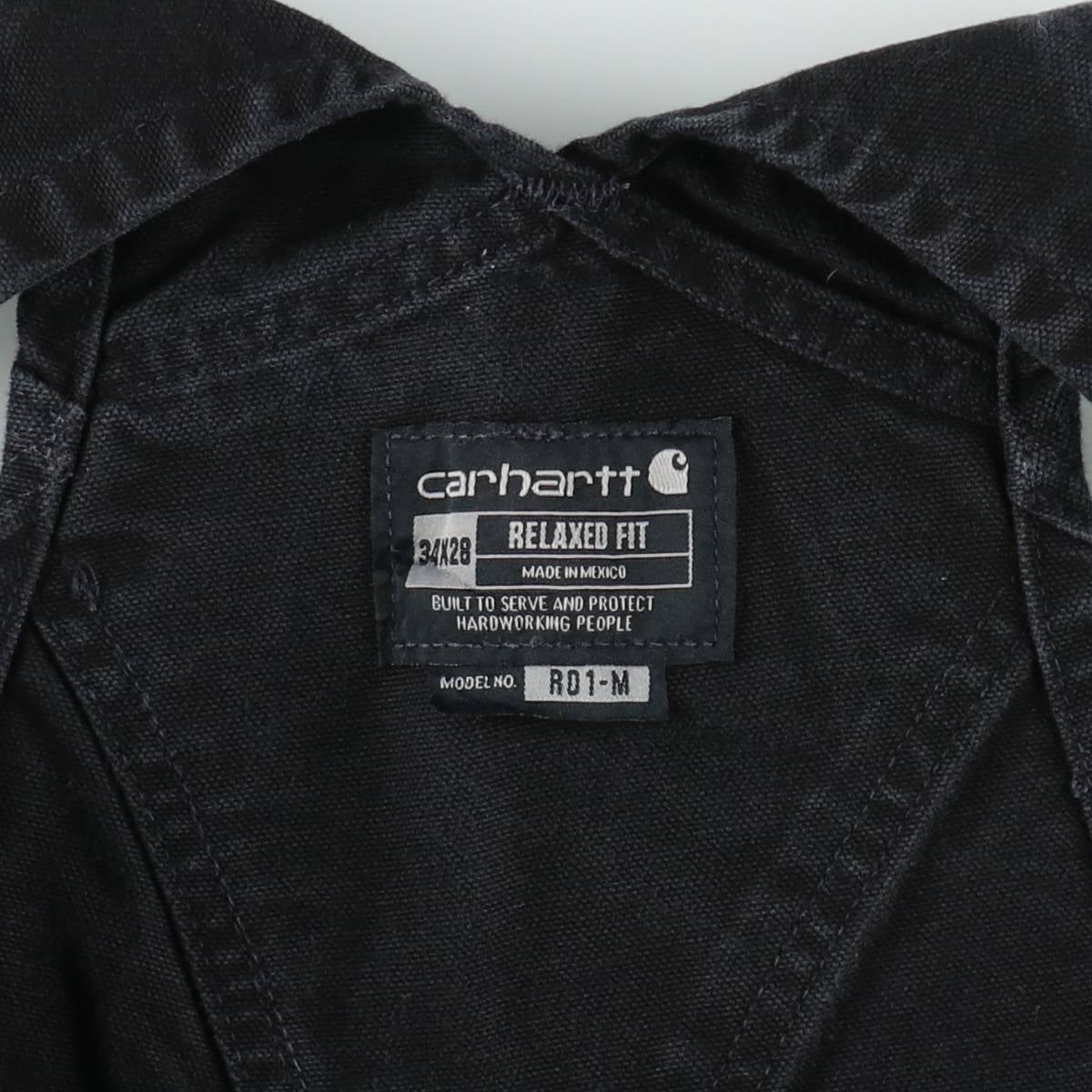 古着 カーハート Carhartt RELAXED FIT ダブルニー ブラック ダック