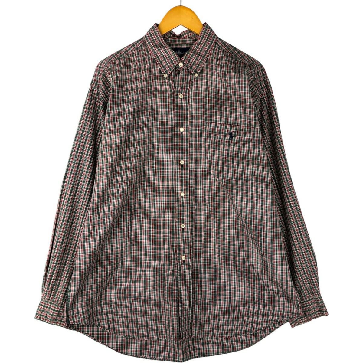 古着 ラルフローレン Ralph Lauren BLAIRE 長袖 ボタンダウンチェック
