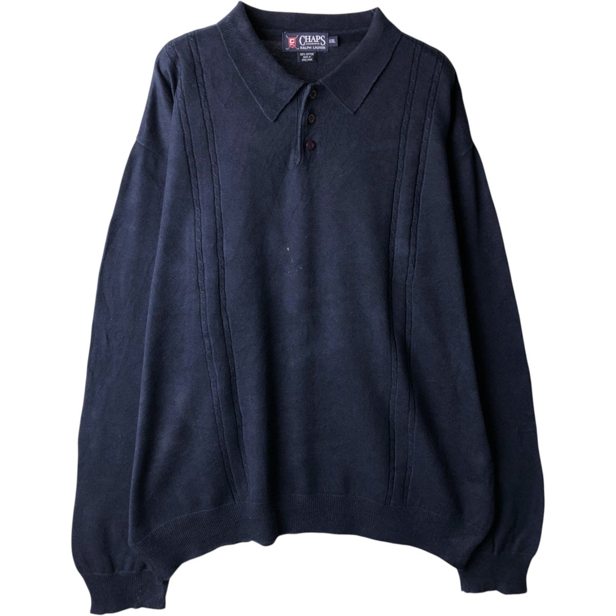 古着 ラルフローレン Ralph Lauren CHAPS チャップス ポロニット