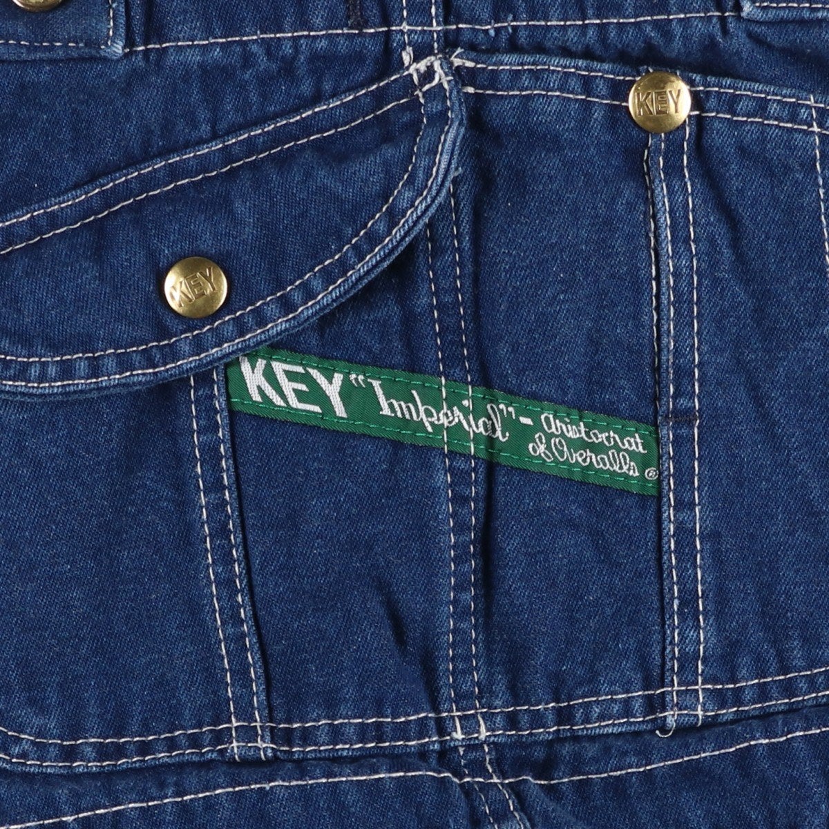 古着 90年代 キー Key デニムオーバーオール メンズw37相当 ヴィンテージ/eaa637864 古着 90年代 キー Key デニムオーバーオール メンズw37相当