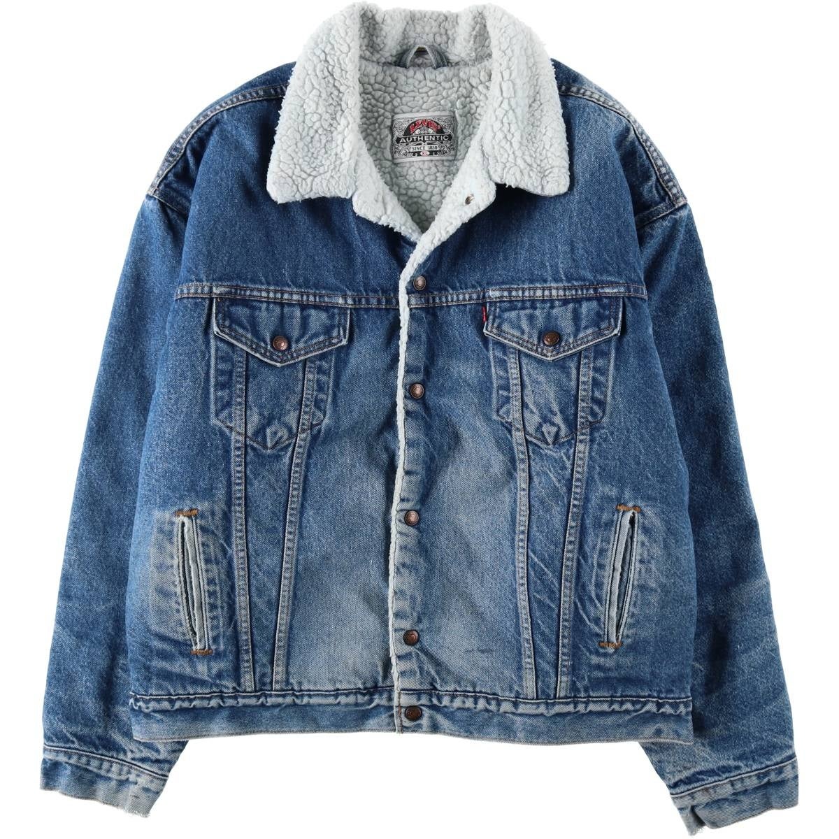 古着 00年代 リーバイス Levi's 70520 中綿入り デニムボアジャケット メンズL相当/eaa645696 古着 00年代 リーバイス Levis 70520 中綿入り デニムボアジャケット
