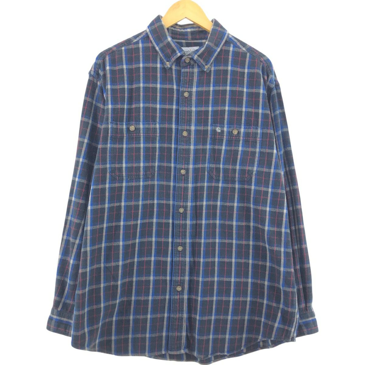 古着 90年代 カーハート Carhartt オンブレチェック 長袖 フランネル