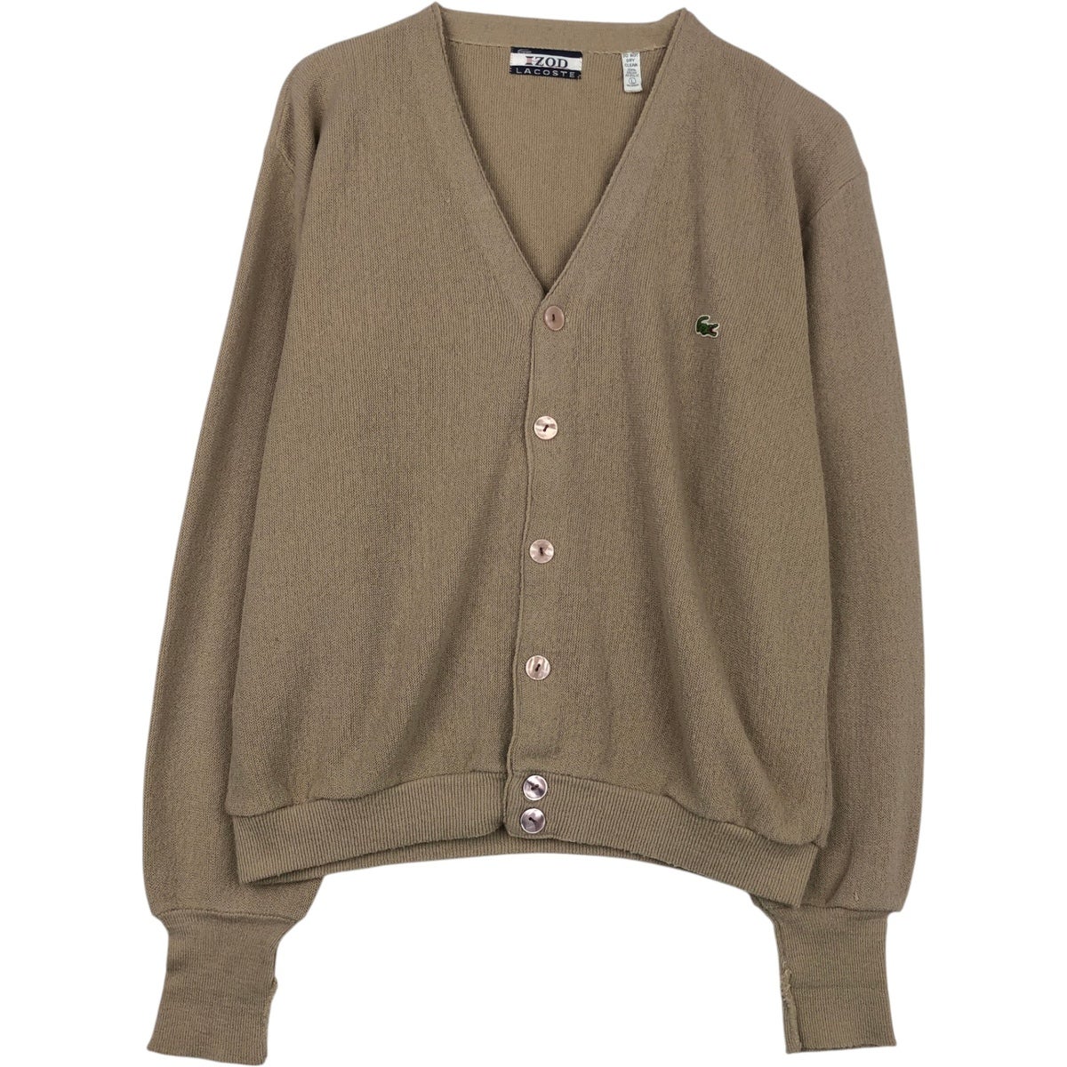 古着 70～80年代 ラコステ LACOSTE IZOD アクリルニットカーディガン