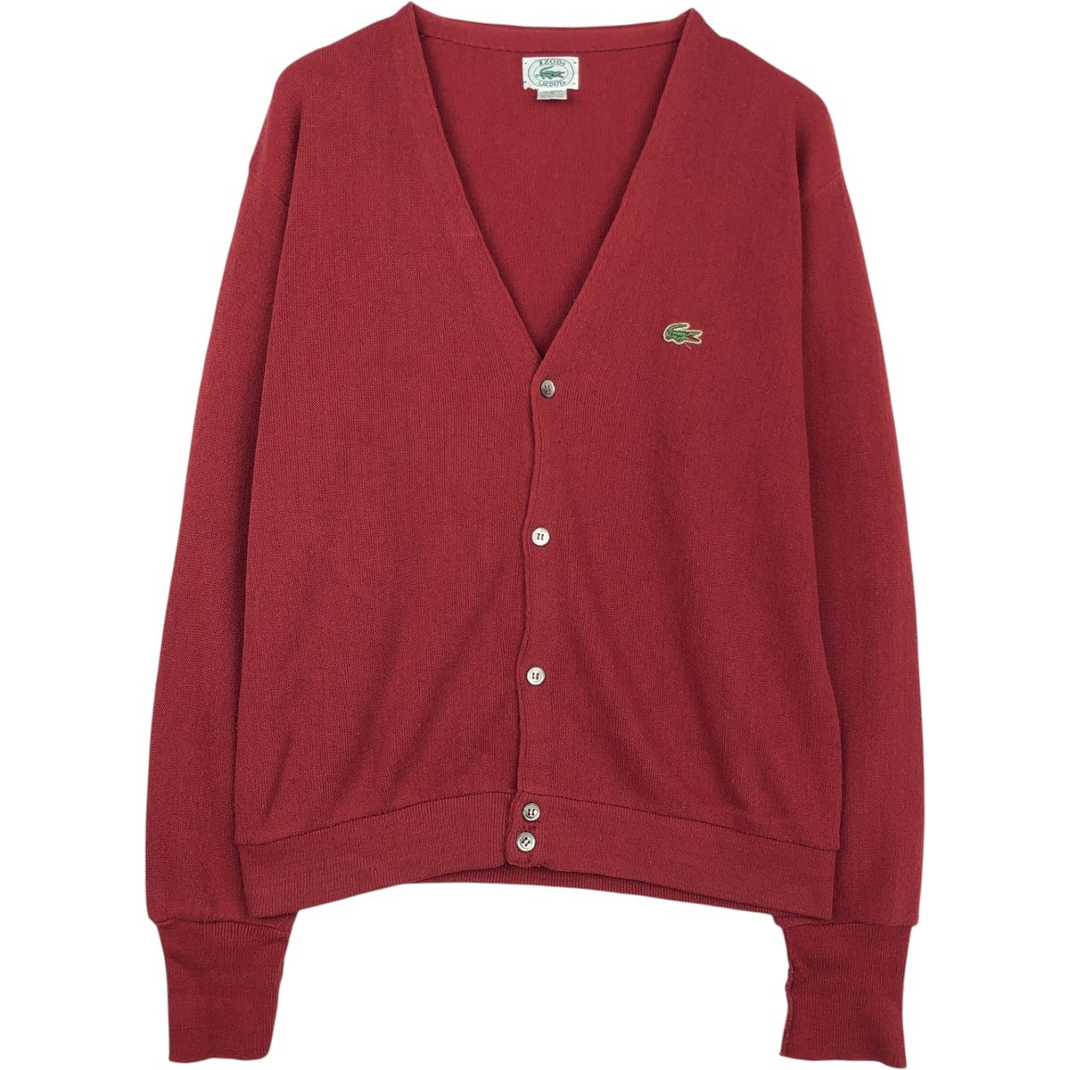 古着 70～80年代 ラコステ LACOSTE IZOD アクリルニットカーディガン