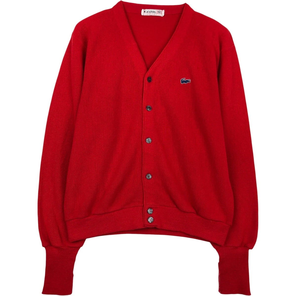 古着 90年代 ラコステ LACOSTE IZOD アクリルニットカーディガン USA製