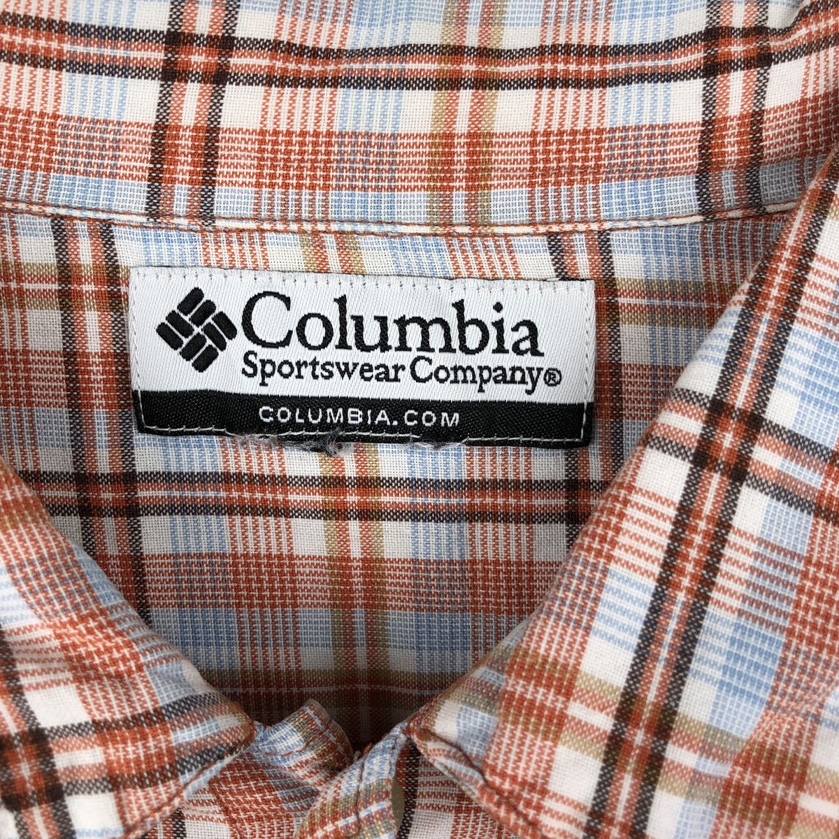 古着 90年代 コロンビア Columbia 半袖 チェックシャツ ボックスシャツ