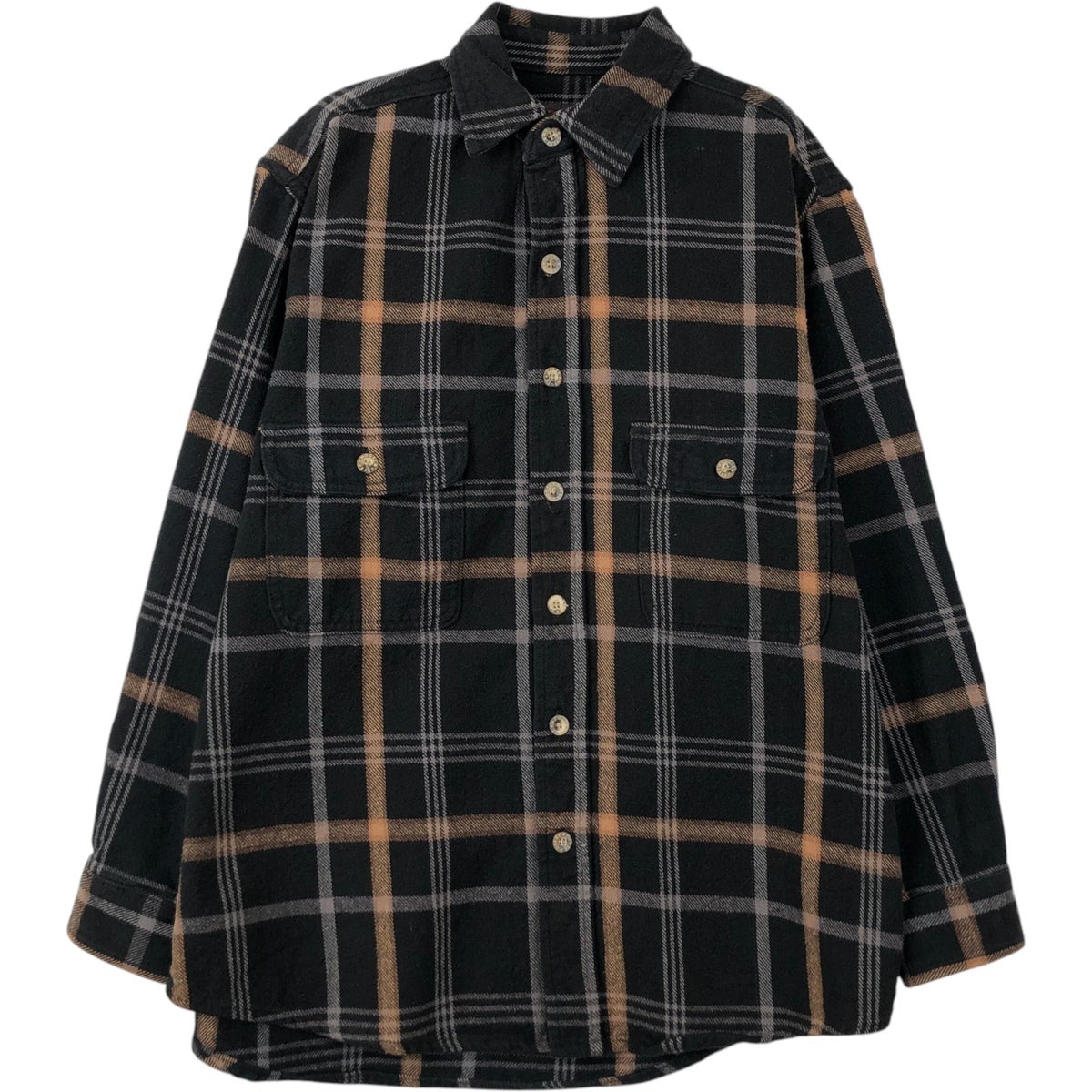 古着 JACHS バッファローチェック 長袖 フランネルチェックシャツ