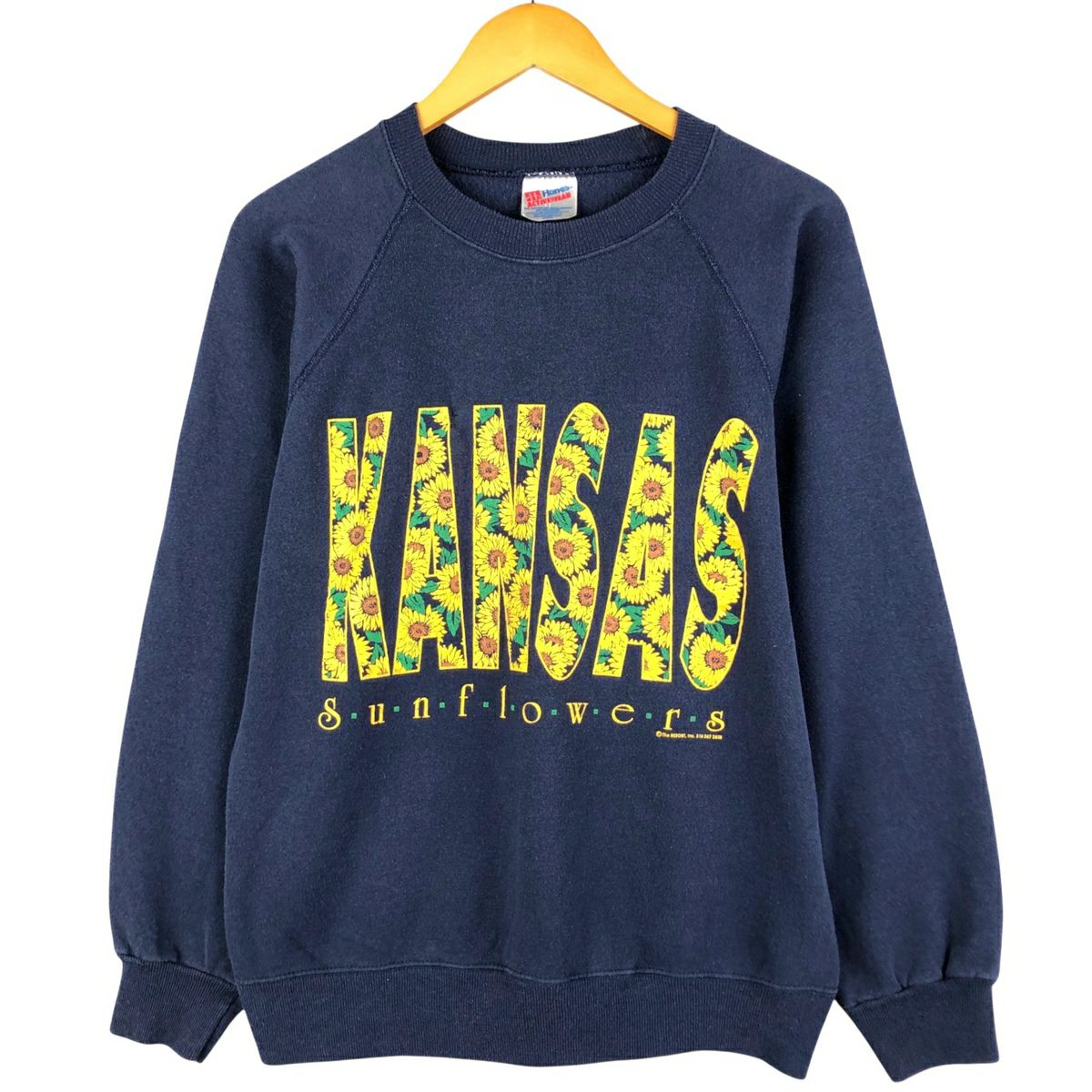 古着 90年代 ヘインズ Hanes オオカミ柄 アニマル スウェットシャツ