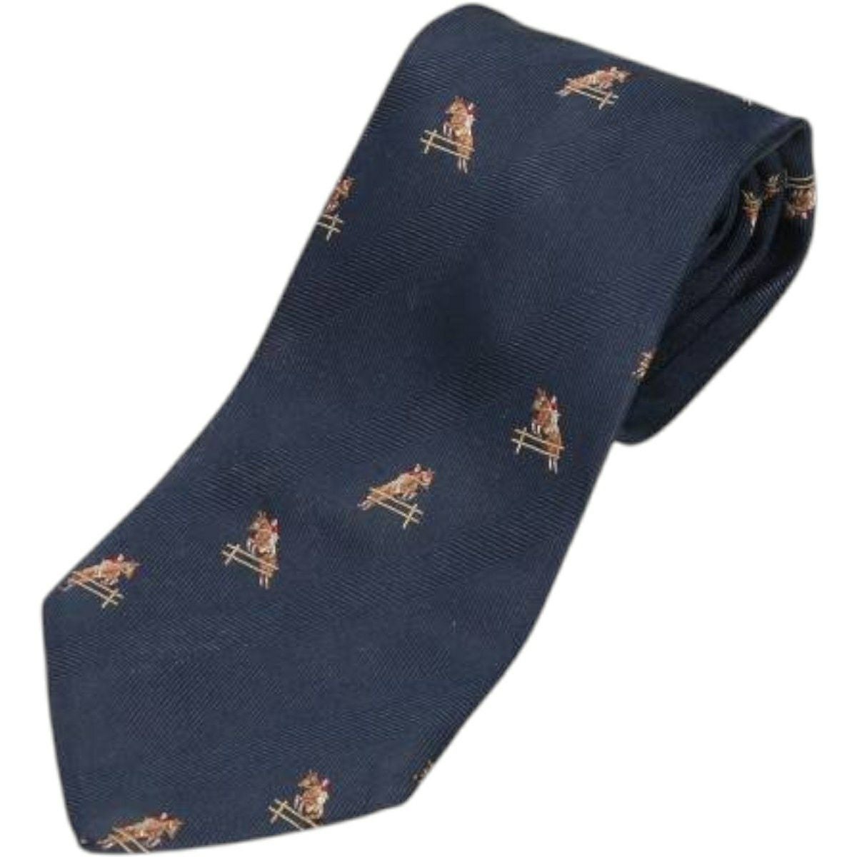 古着 ブルックスブラザーズ Brooks Brothers 346 総柄 馬柄 ネクタイ