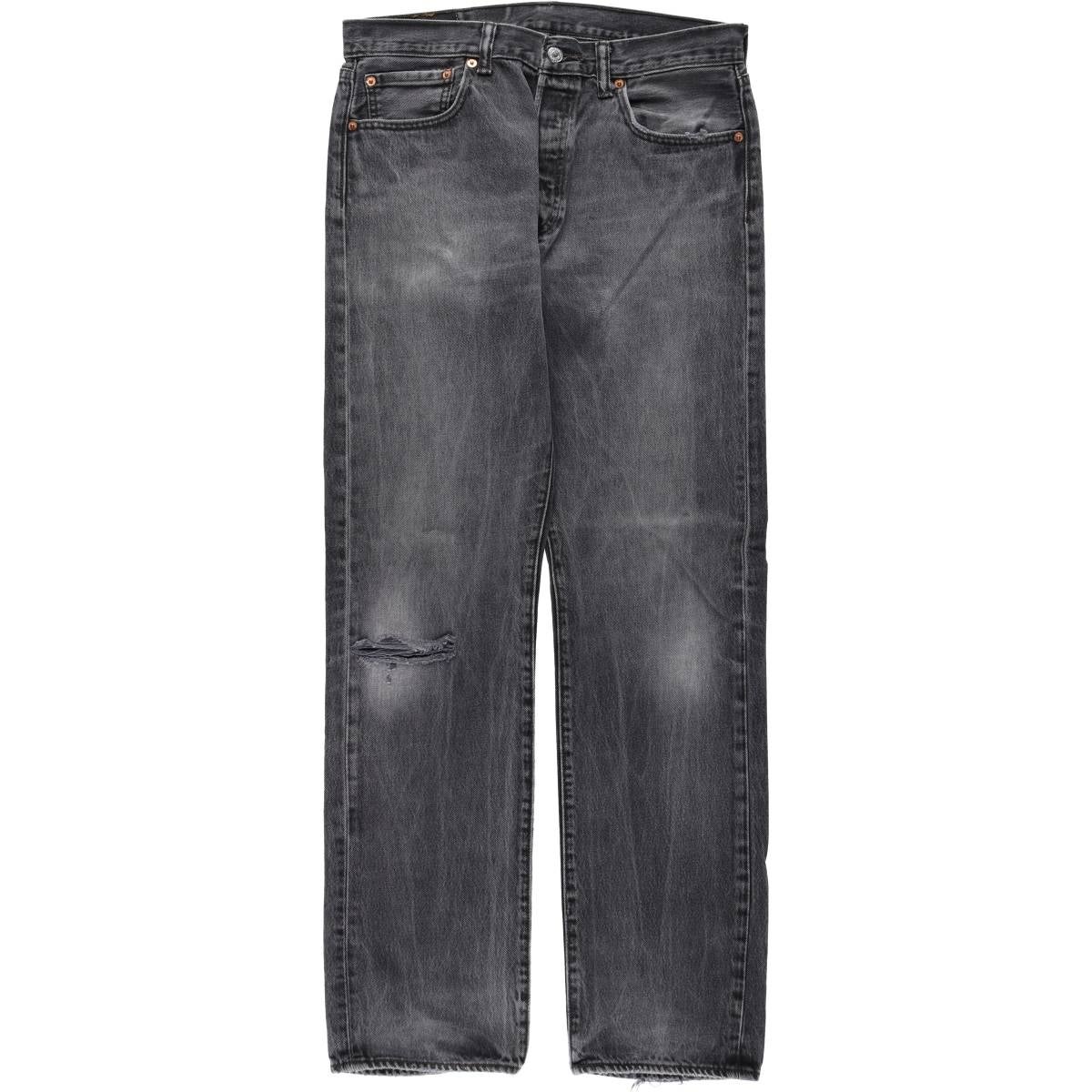 古着 リーバイス Levi's 501 ブラックデニム ストレートデニムパンツ メンズw34相当/eaa663346 古着 リーバイス Levis 501 ブラックデニム ストレートデニムパンツ