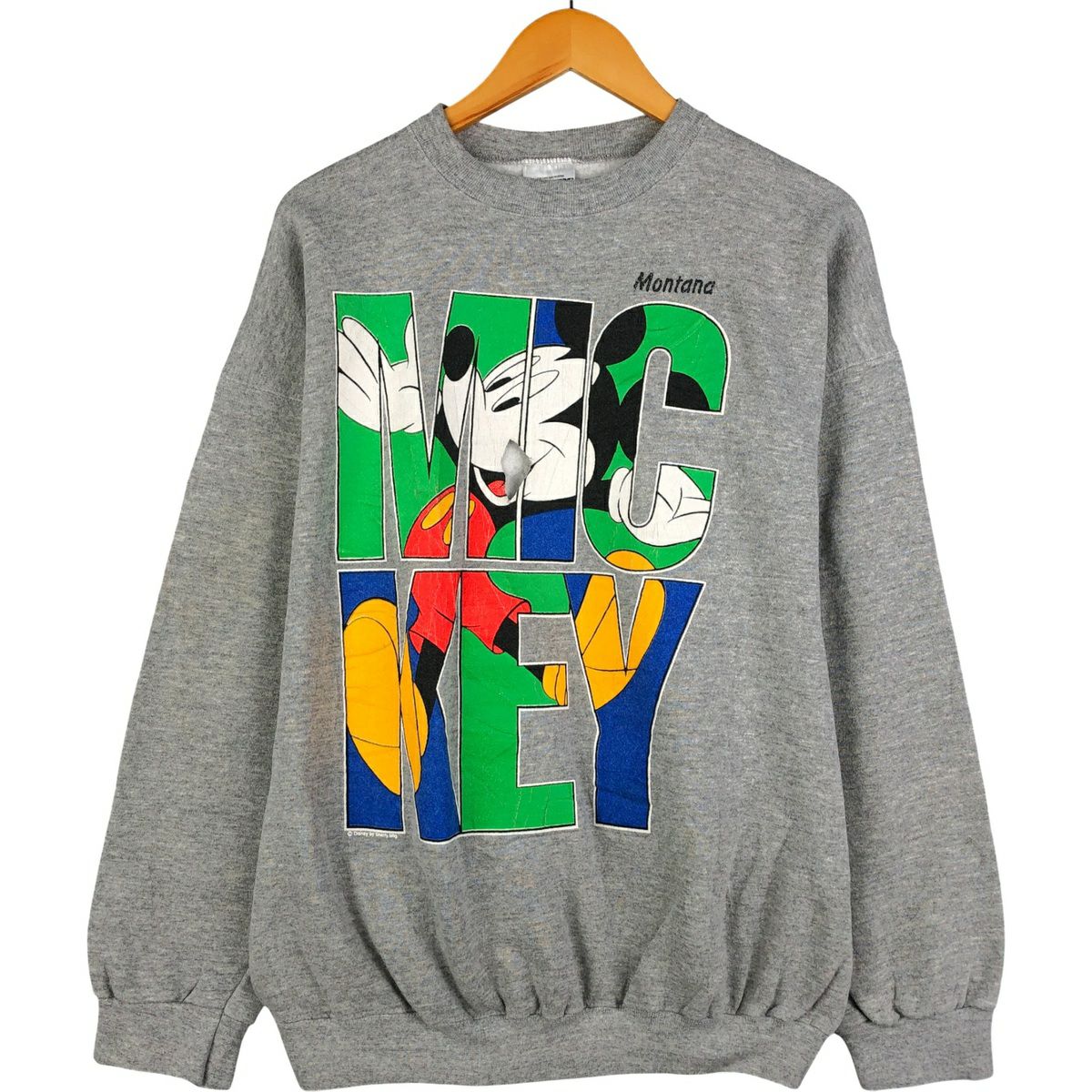 古着 90年代 タルテックス TULTEX MICKEY MOUSE ミッキーマウス キャラクタースウェットシャツ トレーナー USA製 メンズL相当 ヴィンテージ/eaa596822 古着 90年代 タルテックス TULTEX MICKEY MOUSE ミッキーマウス