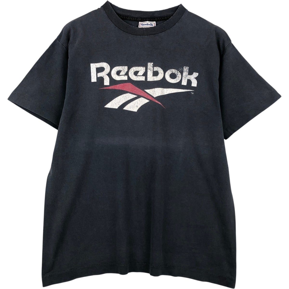 古着 90年代 リーボック Reebok ロゴプリントTシャツ USA製 メンズL