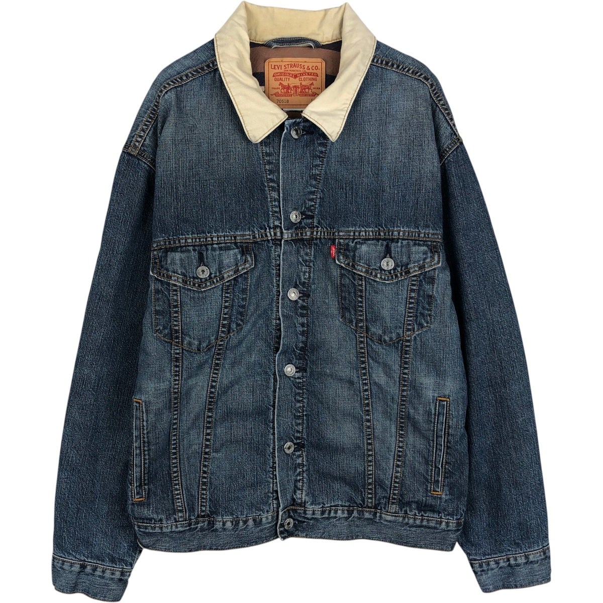 古着 リーバイス Levis デニムジャケット Gジャン メンズL相当
