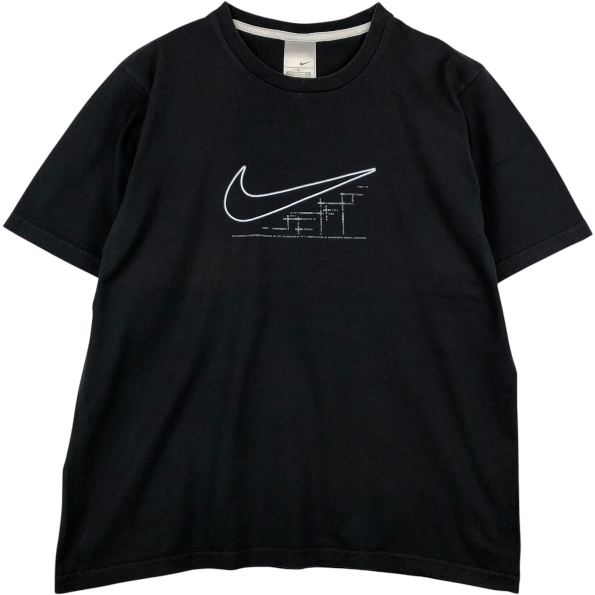 古着 00年代 ナイキ NIKE ロゴプリントTシャツ メンズXL相当
