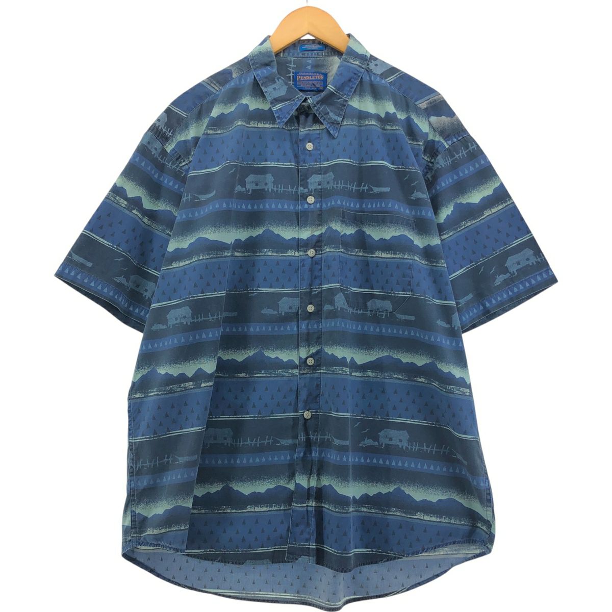 古着 60年代 ペンドルトン PENDLETON ハーフジップ プルオーバー