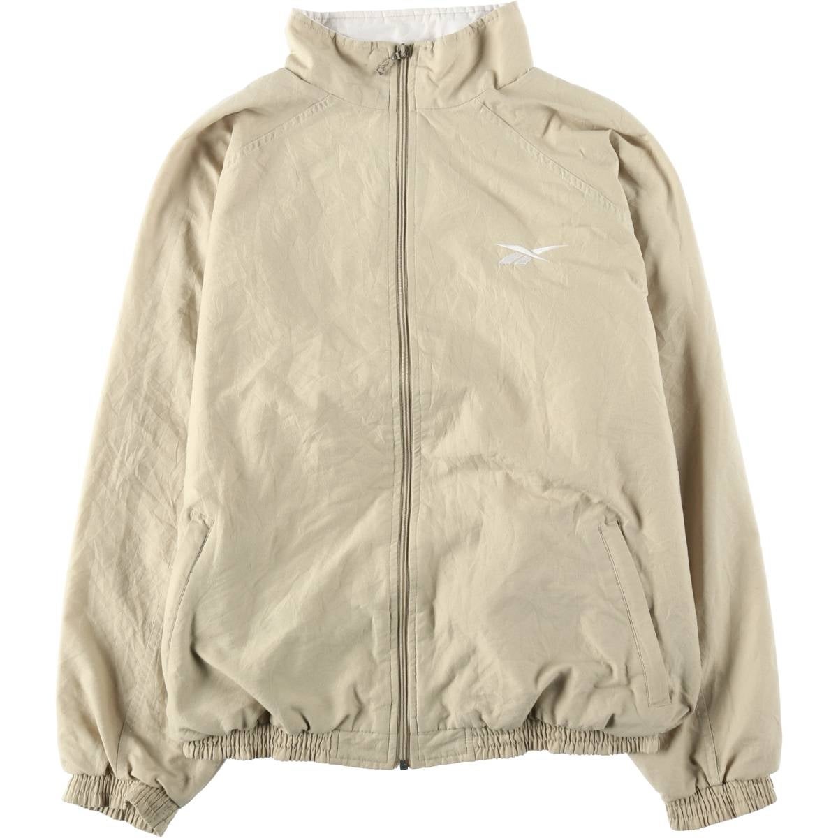 古着 90年代 リーボック Reebok 総柄 ウインドブレーカー メンズXL相当