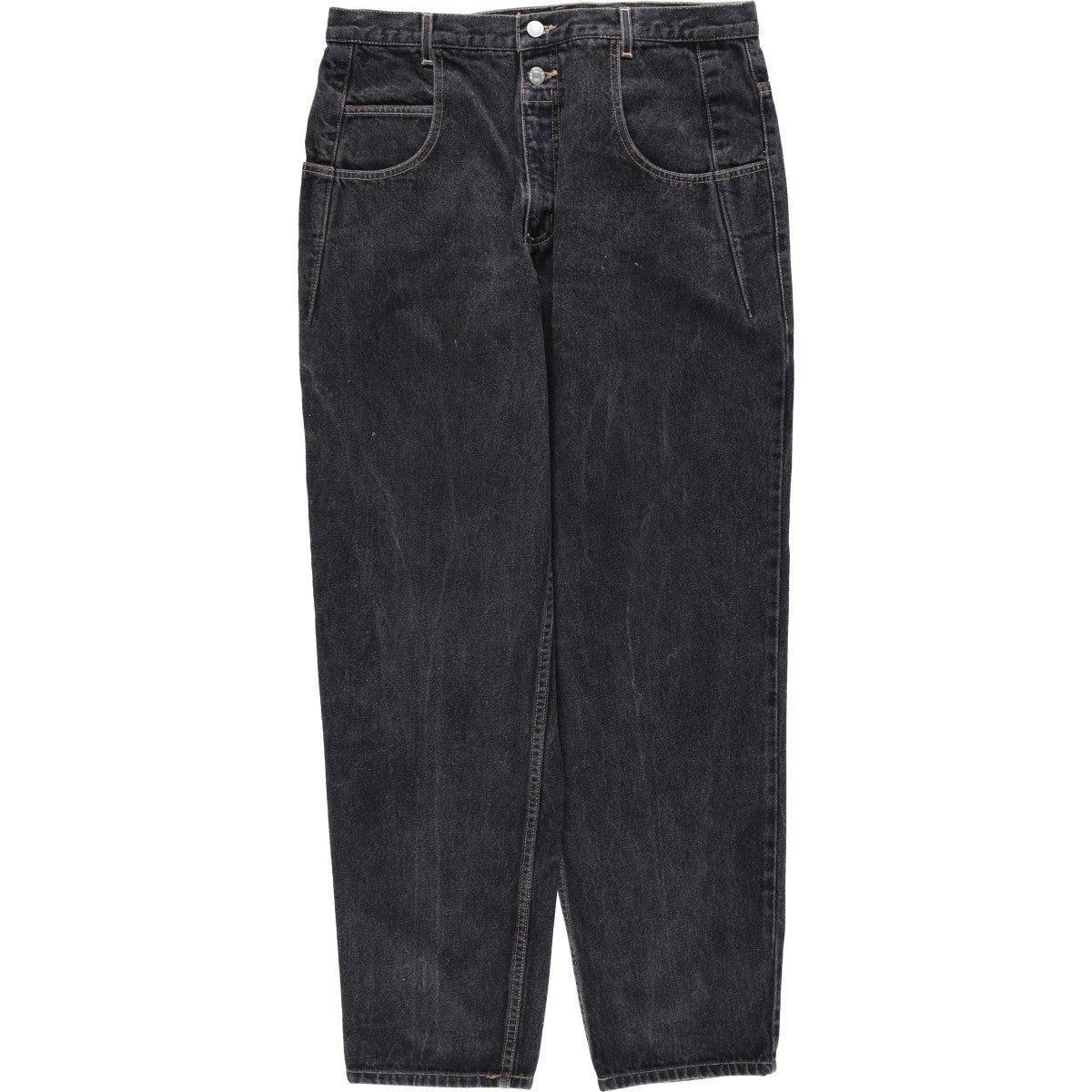 古着 アルマーニ ARMANI JEANS ブラックデニム ストレートデニムパンツ