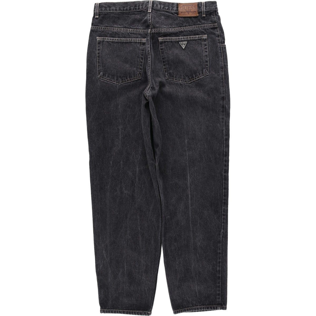 古着 ゲス Guess ブラックデニム テーパードデニムパンツ メンズw34