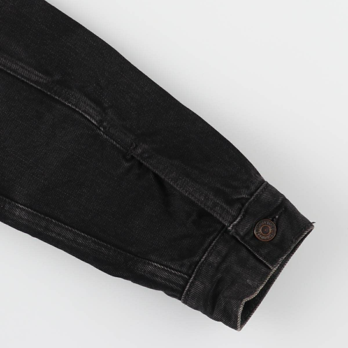 古着 リーバイス Levis ブラックデニムボアジャケット メンズM相当