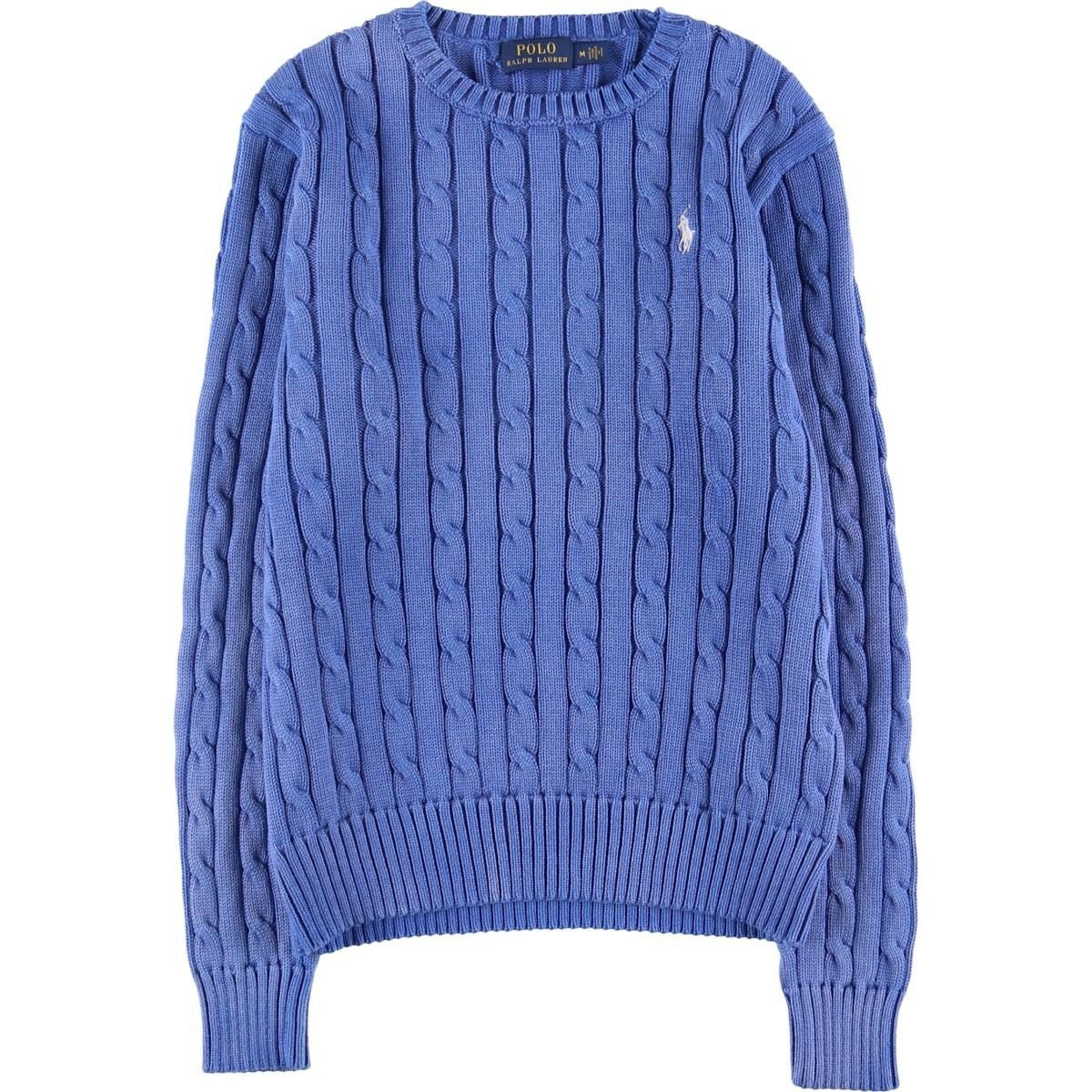古着 ラルフローレン Ralph Lauren RALPH LAUREN SPORT ケーブル編み V