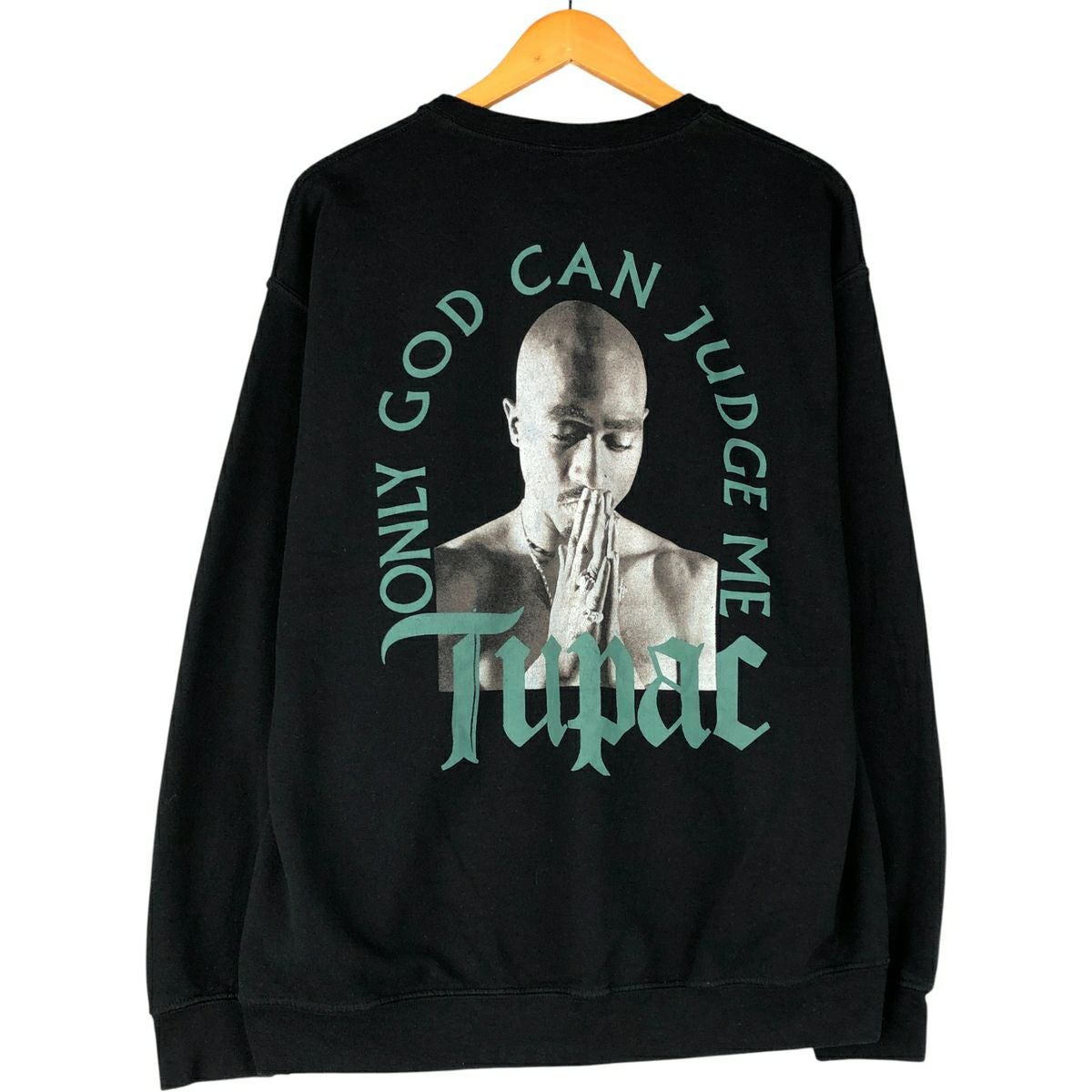 古着 2pac トゥーパック ラップ スウェットシャツ トレーナー メンズL