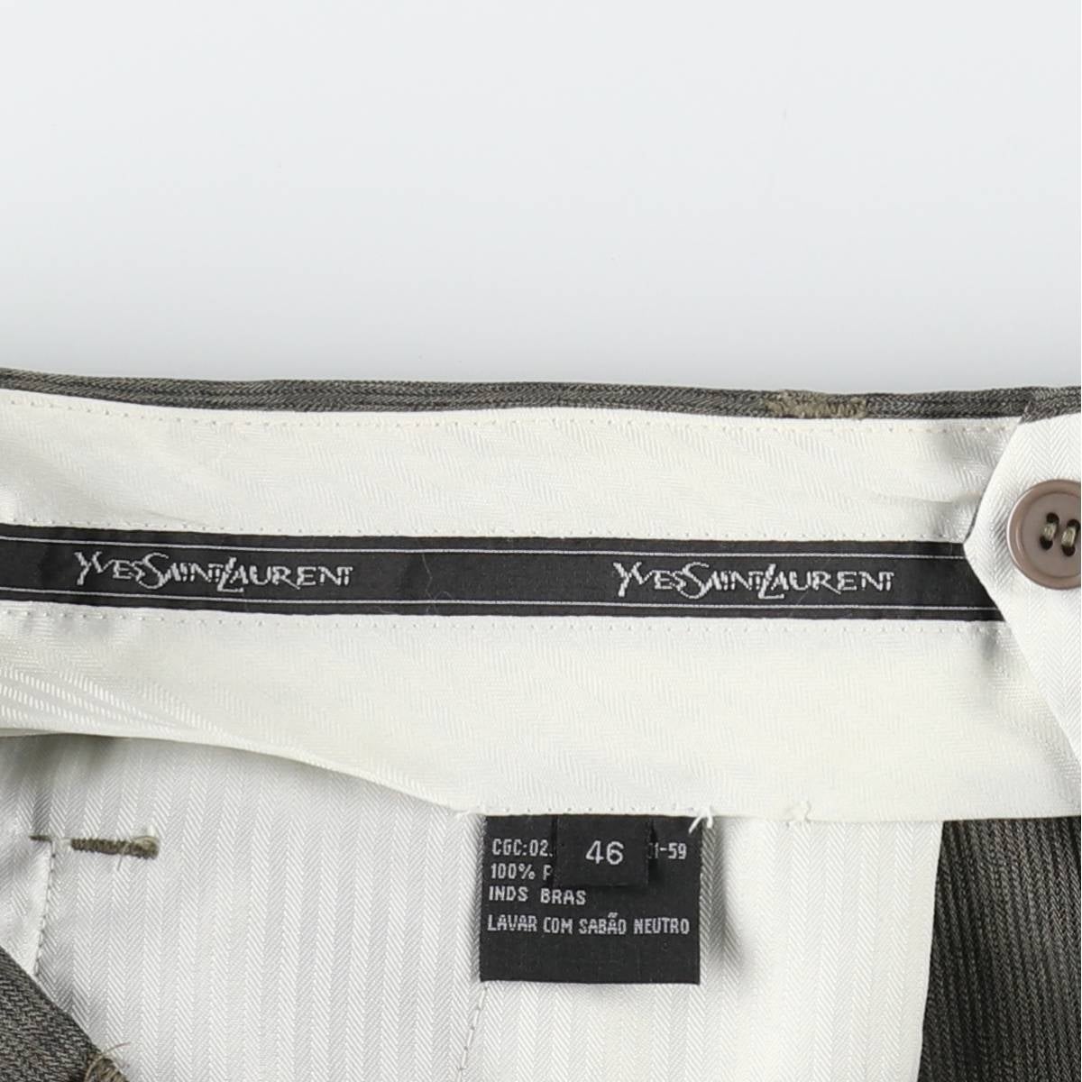 古着 ～90年代 イヴサンローラン Yves Saint Laurent ツータック