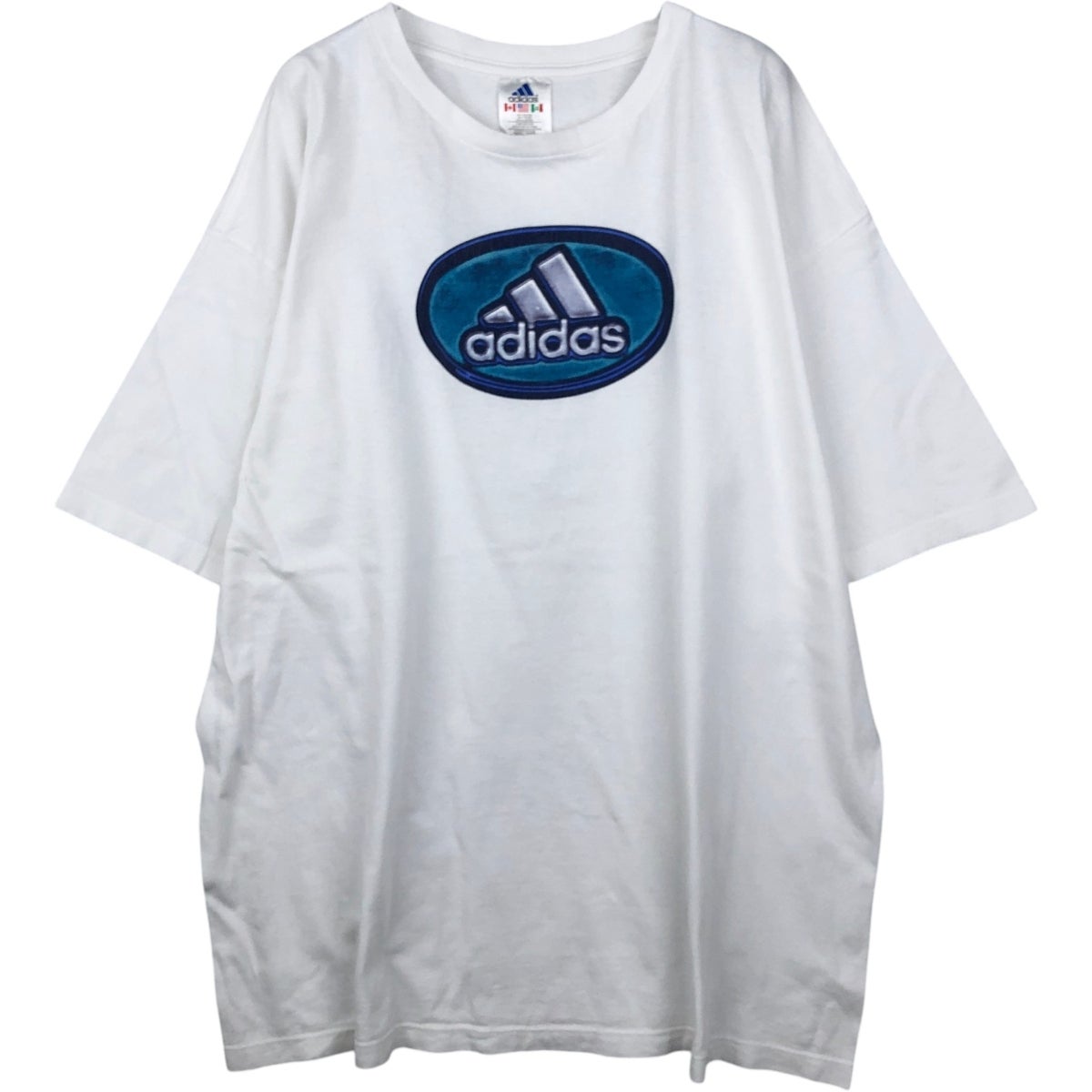 古着 90～00年代 アディダス adidas ロゴプリントTシャツ メンズXL相当
