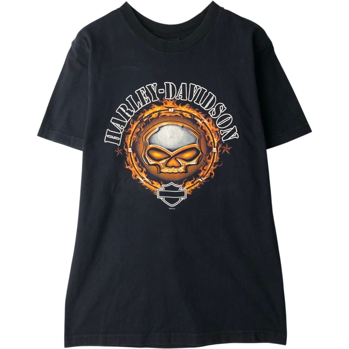 古着 00年代 ハーレーダビッドソン Harley-Davidson ドクロ柄 スカル柄