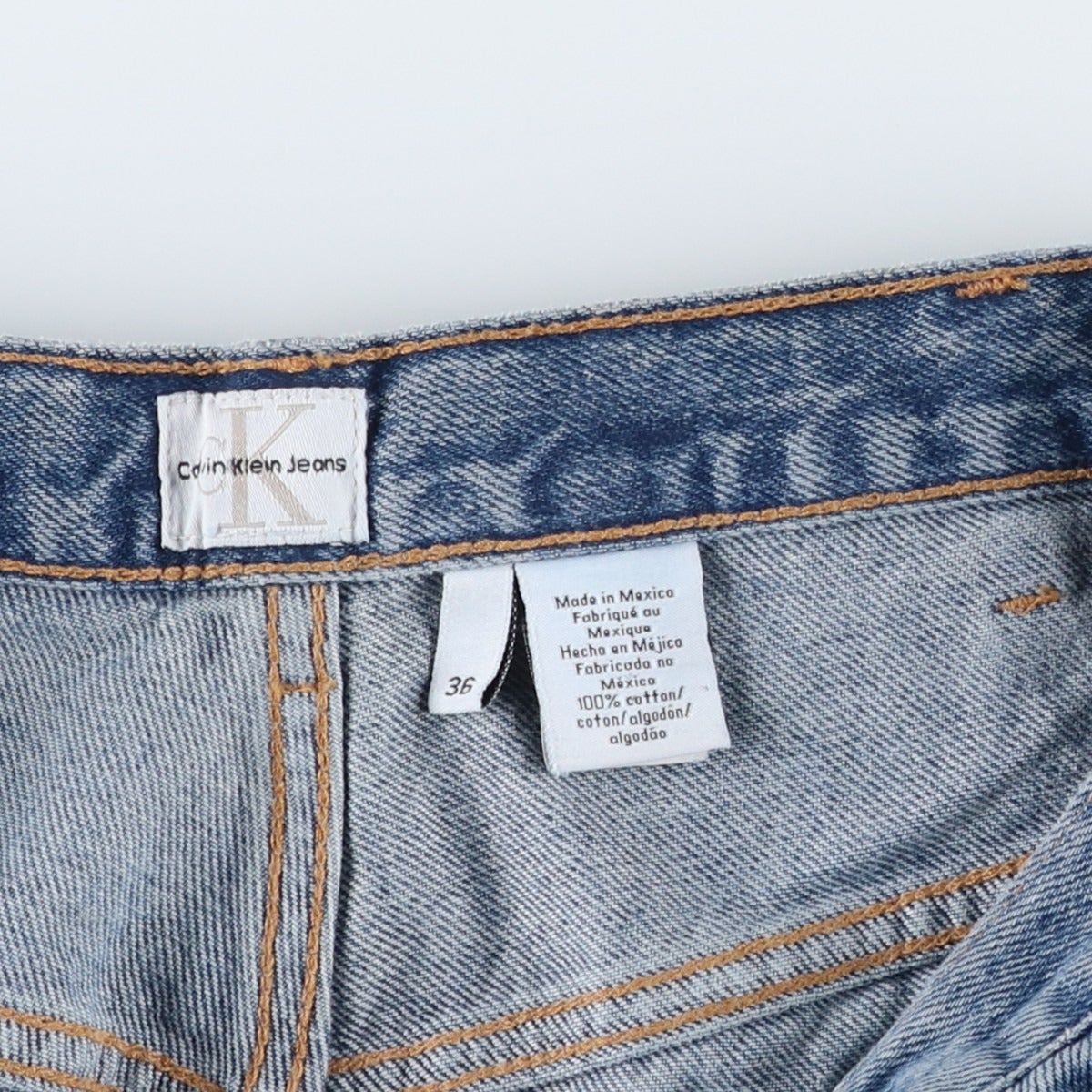 古着 90～00年代 カルバンクライン Calvin klein テーパードデニム