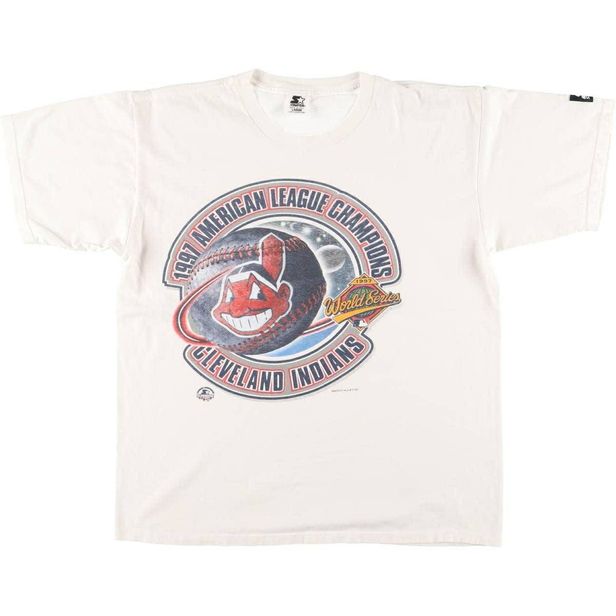 古着 90年代 TRUE-FAN MLB CLEVELAND INDIANS クリーブランド