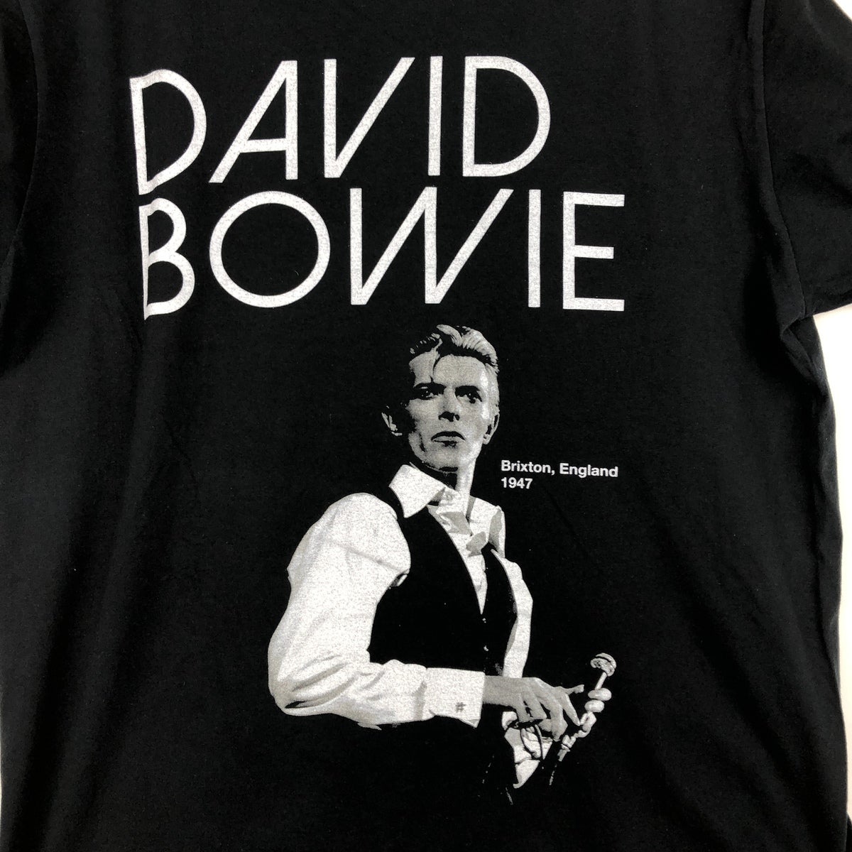 古着 DAVID BOWIE デヴィッドボウイ バンドTシャツ バンT メンズL相当