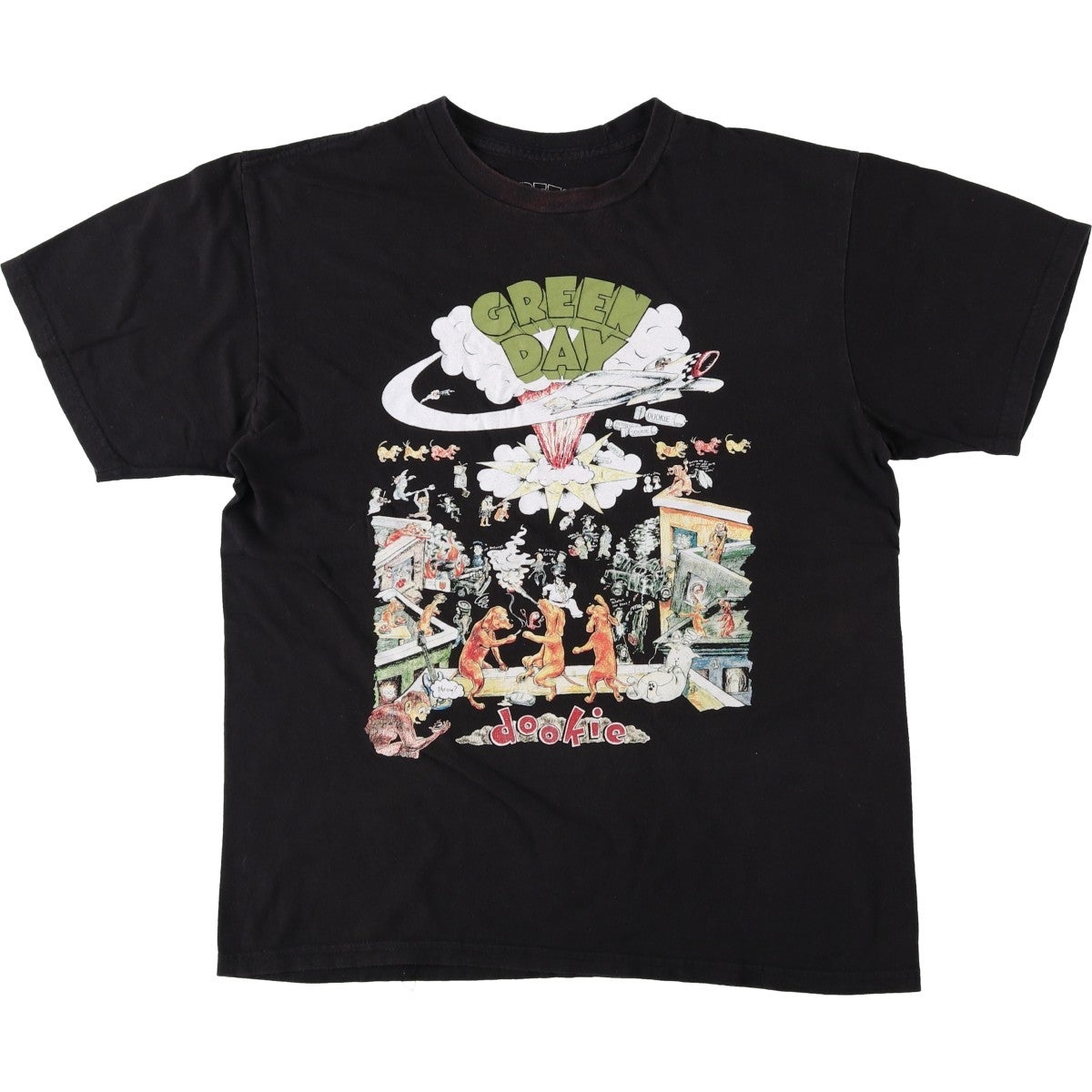 古着 GREEN DAY グリーンデイ バンドTシャツ バンT メンズM相当