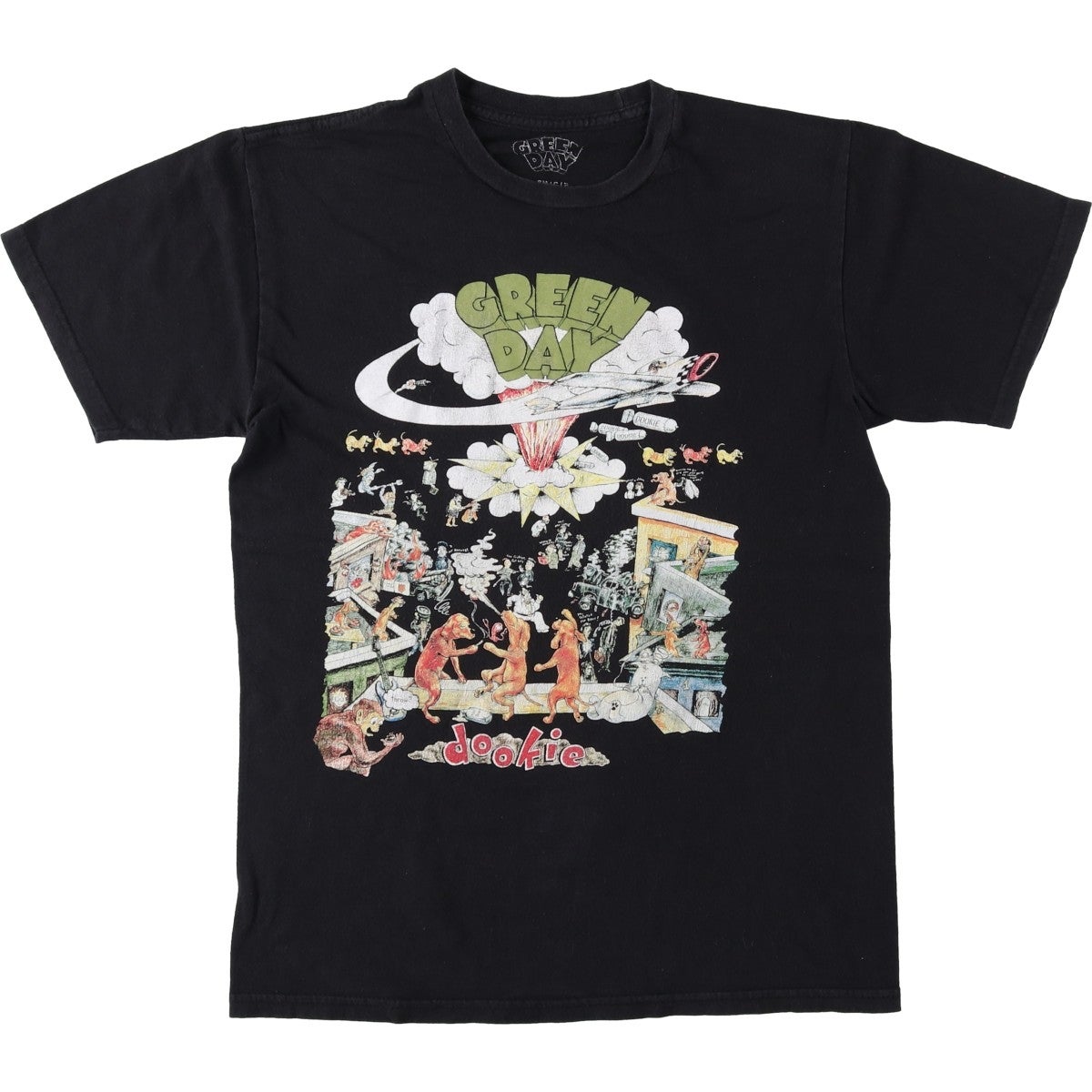 古着 GREEN DAY グリーンデイ バンドTシャツ バンT メンズM相当