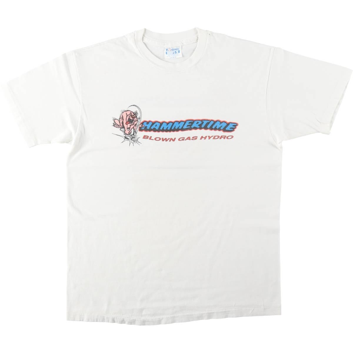 古着 90年代 ヘインズ Hanes BEEFY-T 青タグ 魚柄 アニマルTシャツ USA