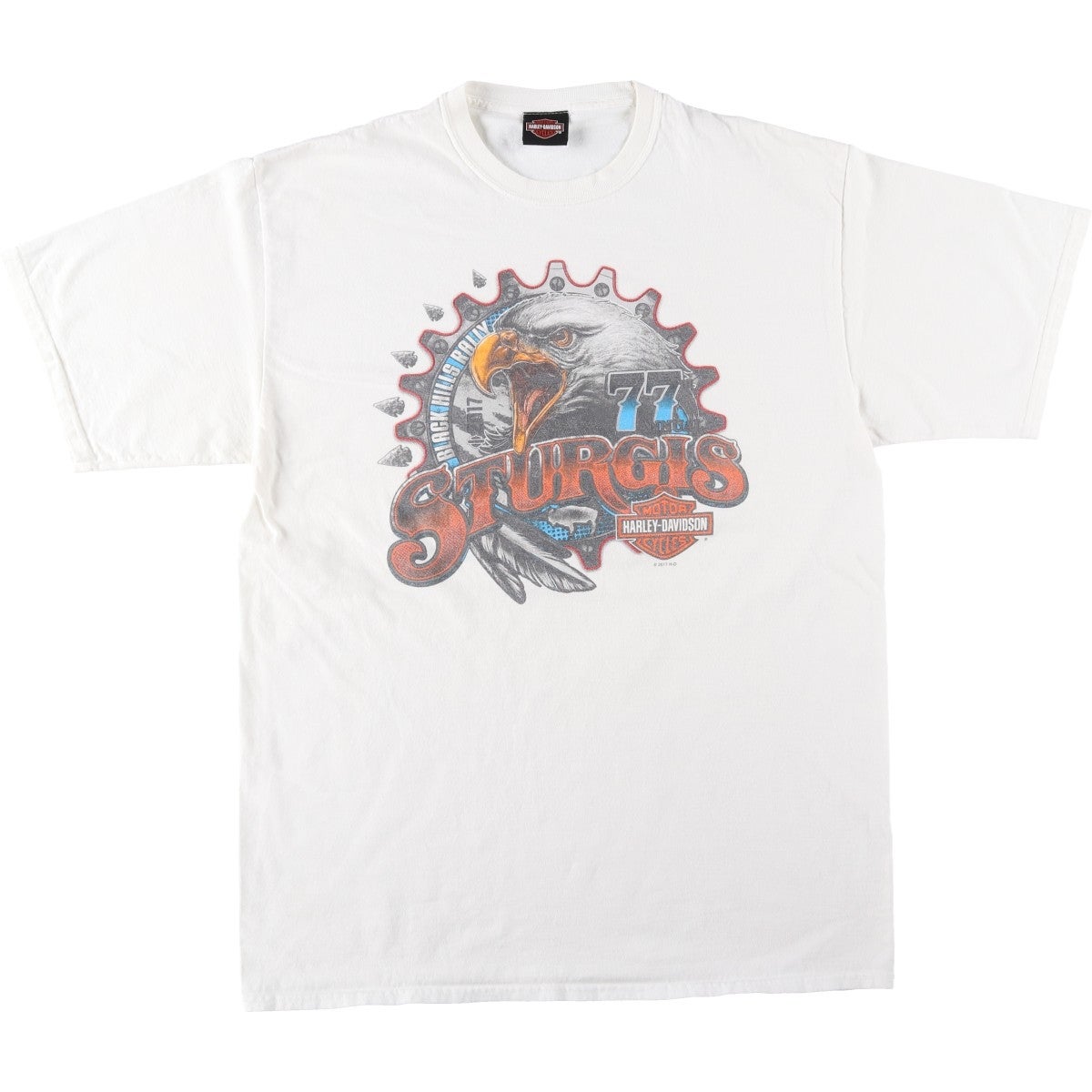 古着 ハーレーダビッドソン Harley-Davidson 鷲柄 イーグル柄 モーターサイクル バイクTシャツ USA製 レディースM相当 /eaa575926 古着 ハーレーダビッドソン Harley-Davidson 鷲柄 イーグル柄 モーター