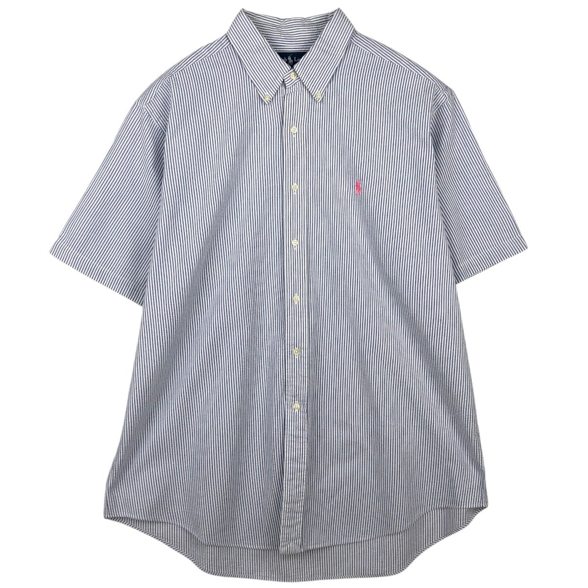 古着 ラルフローレン Ralph Lauren CLASSIC FIT 半袖 シアサッカー