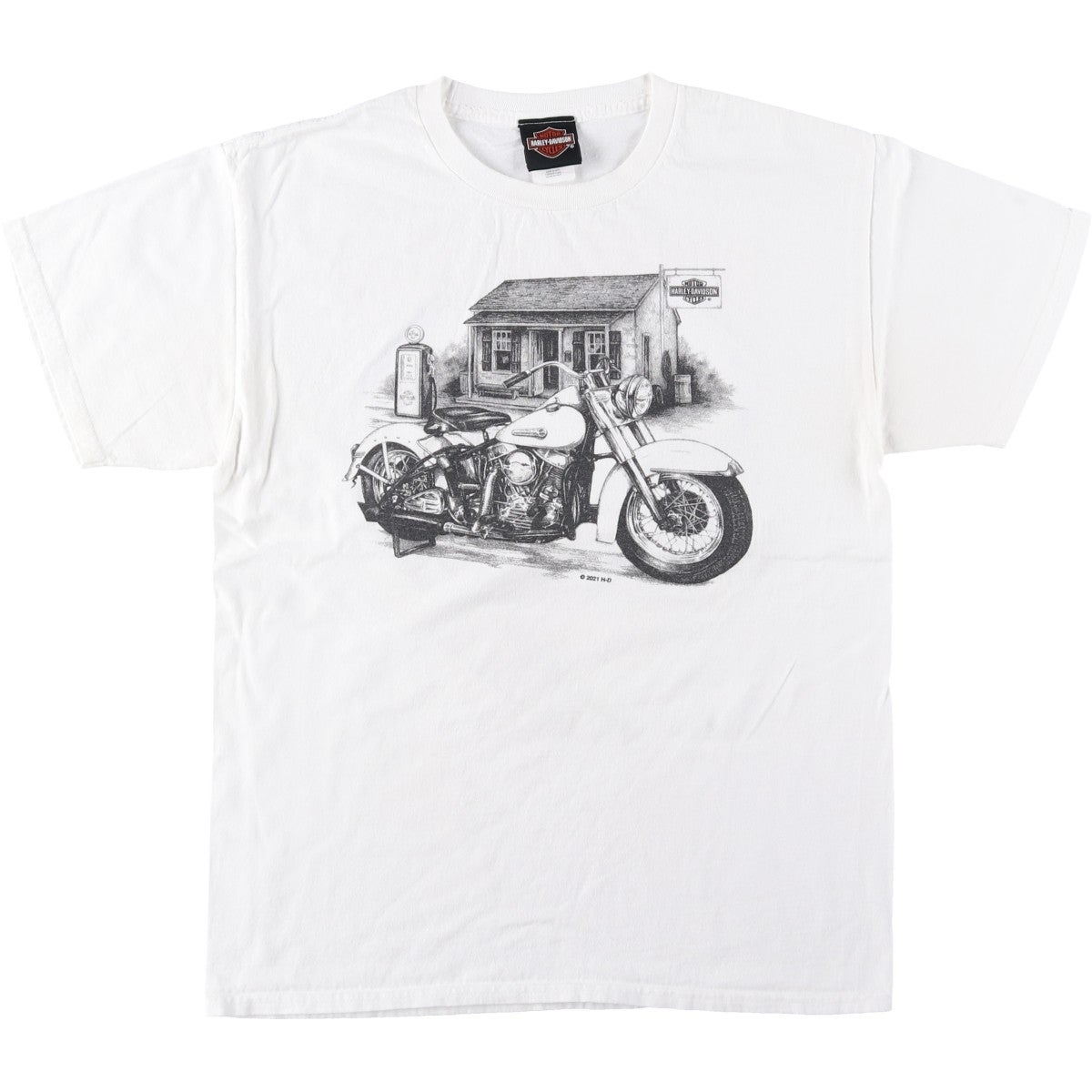 古着 ハーレーダビッドソン Harley-Davidson モーターサイクル バイクT