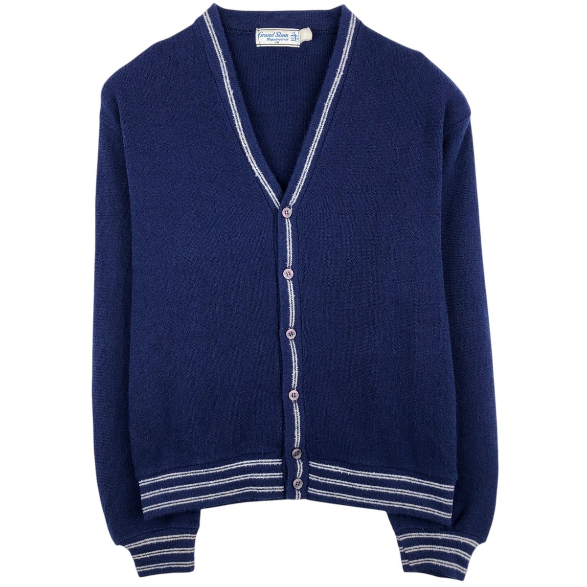 古着 70～80年代 Munsingwear Gland Slam ニットカーディガン メンズM