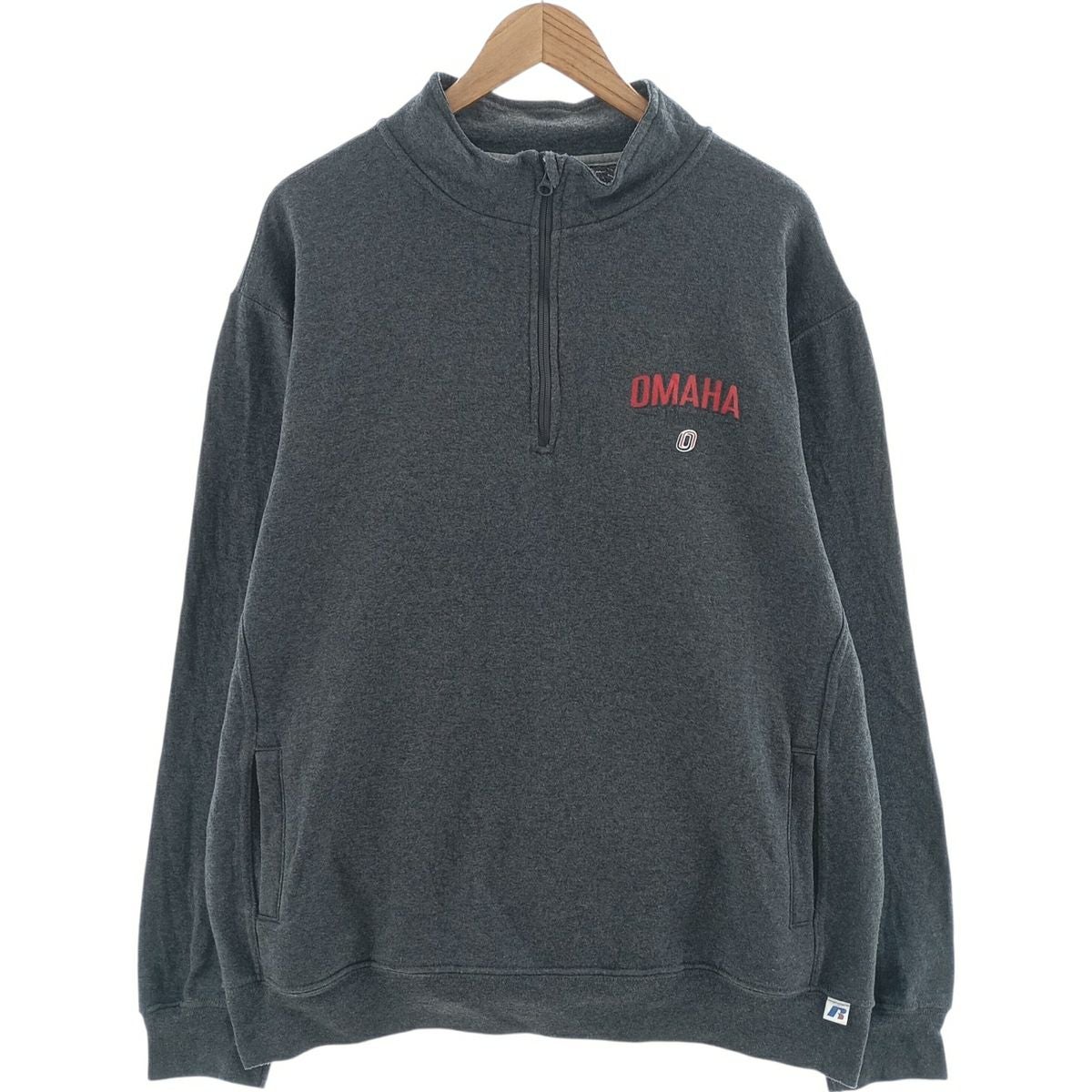 古着 ラッセル Russell ATHLETIC ハーフジップスウェットシャツ