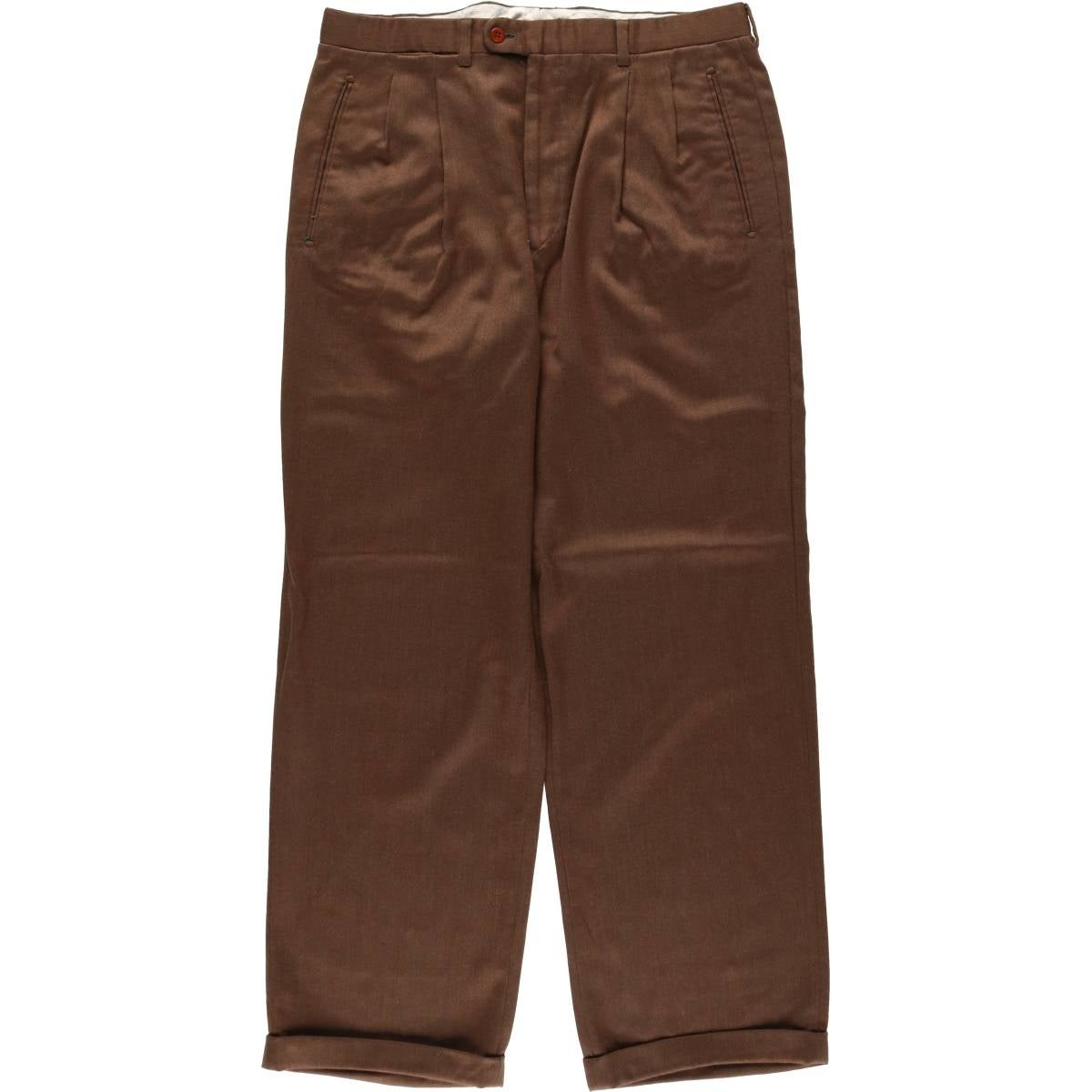 古着 エルメネジルドゼニア Ermenegildo Zegna ツータック ウール
