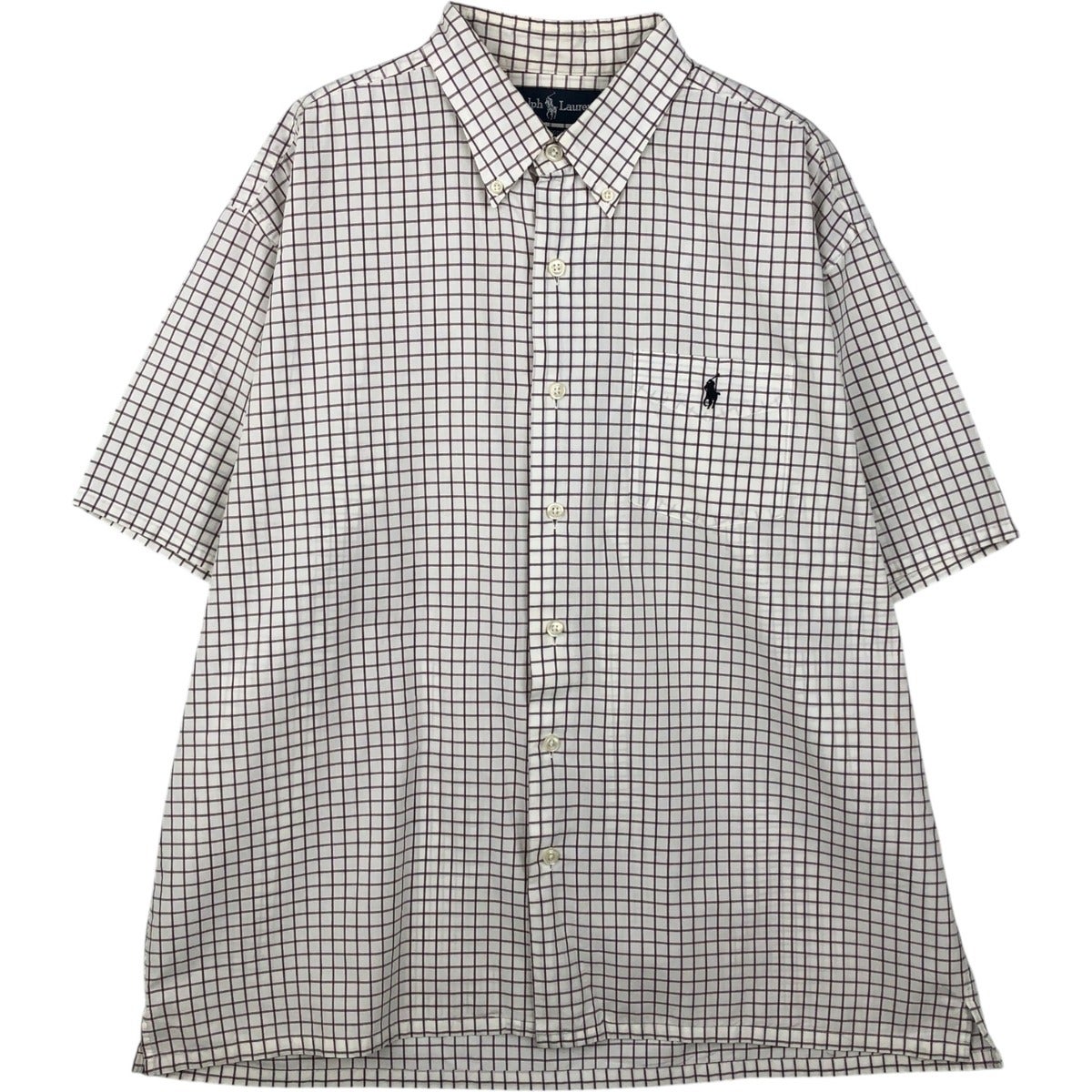 古着 ラルフローレン Ralph Lauren GREGGOR 半袖 ボタンダウン